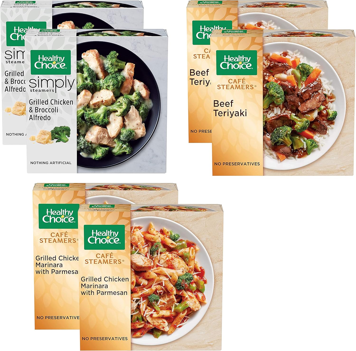 Gourmet Kitchn Healthy Choice Café Steamers Variety Pack 2 Grilled