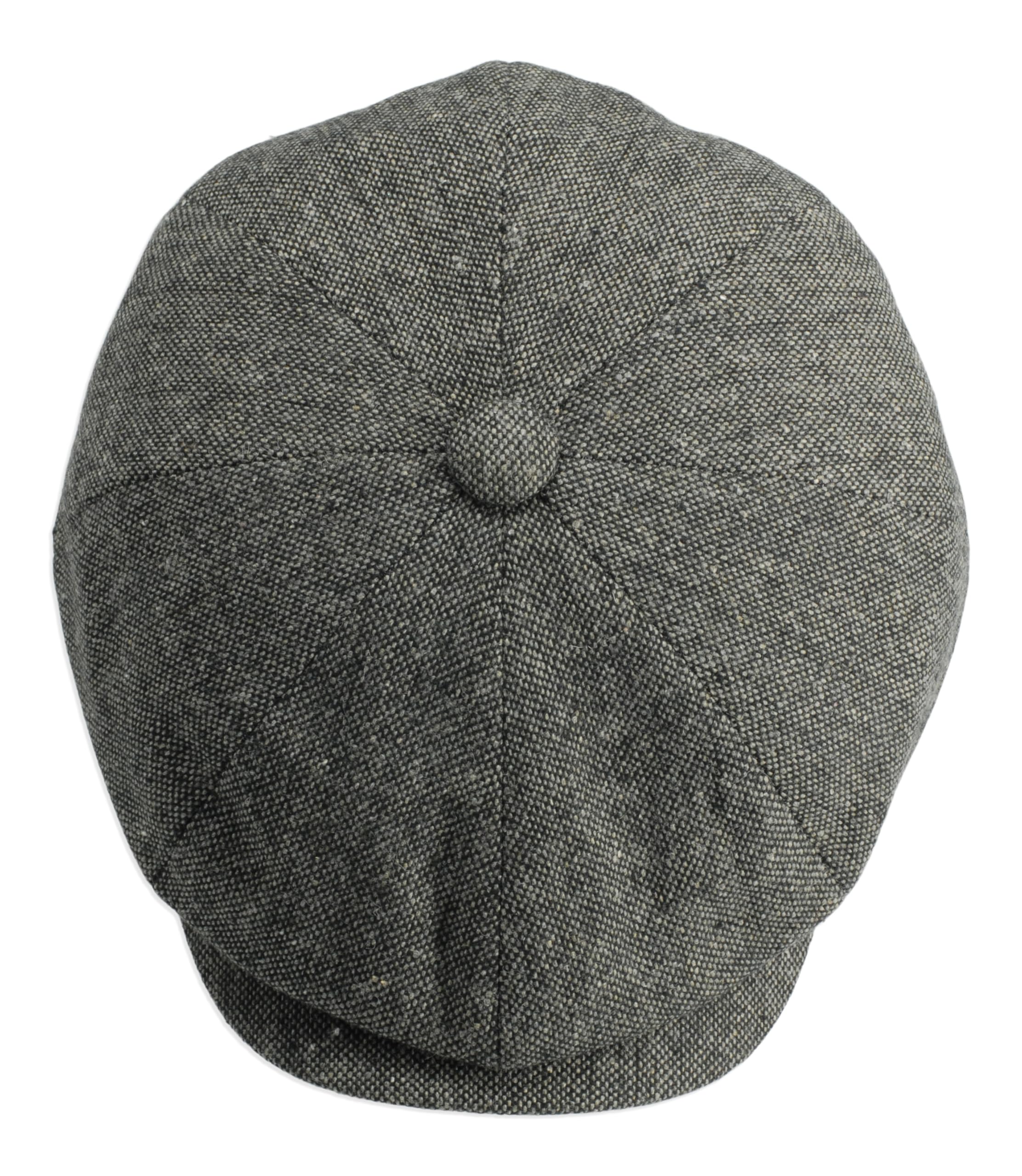 Gamble & Gunn - Béret « Shelby » léger en tweed gris anthracite