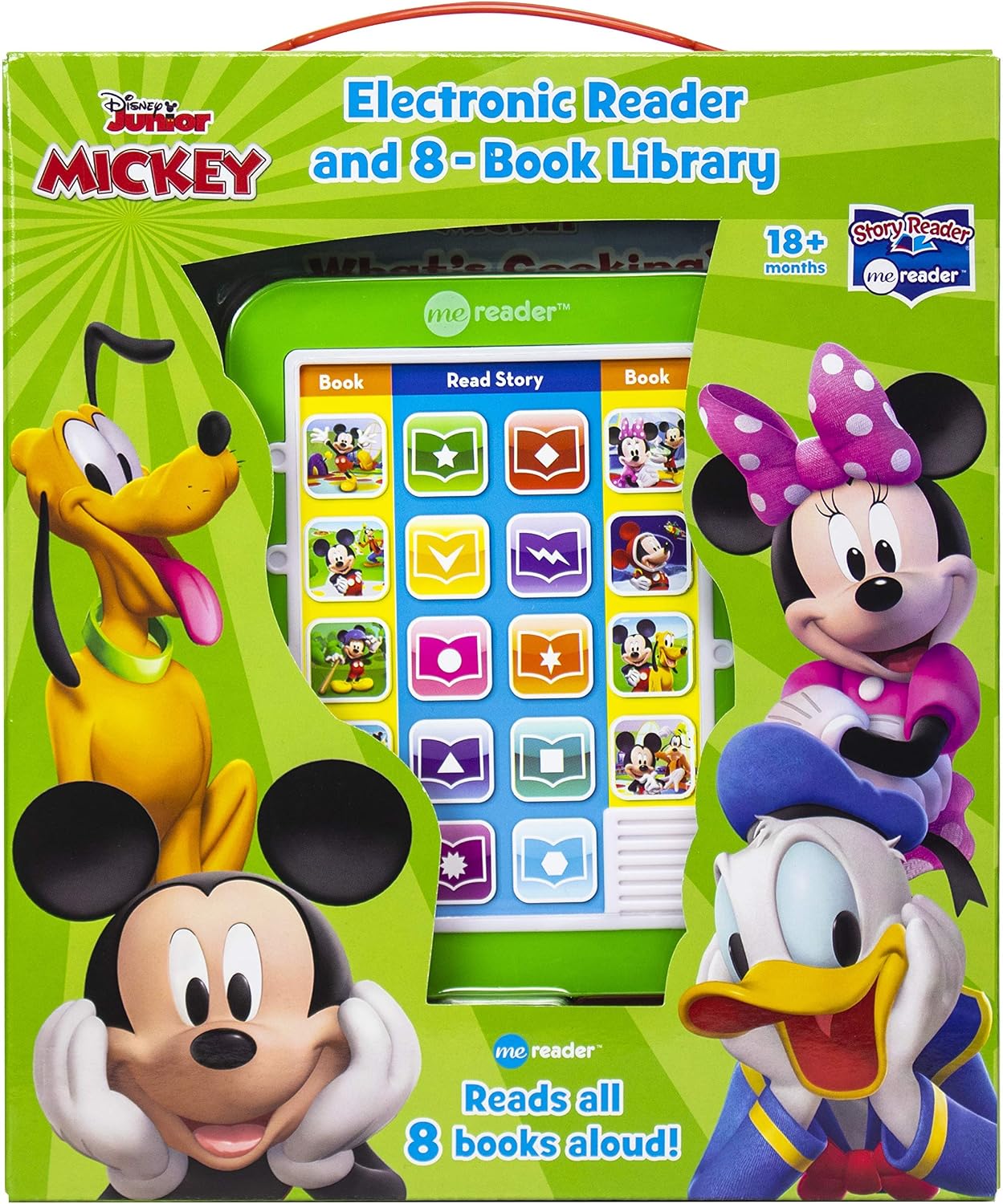 Mickey Mouse Me Reader Electronic Reader 8 Book Bundle - Mickey Mouse Clubhouse Books for Toddlers, Kids Featuring Mickey, Minnie, Donald, and More with Stickers | Mickey Learning Toys