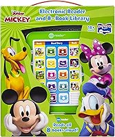 Vista 3 de Mickey Mouse Me Reader - Lector electrónico de 8 libros, libros de Mickey Mouse Clubhouse para niños pequeños, niños con Mickey, Minnie, Donald