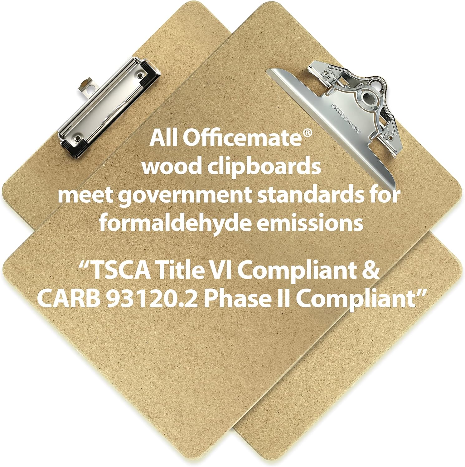 Officemate Wood Clipboard, Letter Size, Recycled, 1 Clipboard (83100) : Office Products