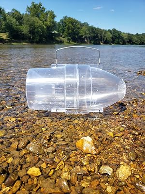Big Springs Minnow Trap, Clear Plastic, 1 Piece, 9x13x7 Inches, Made in USA