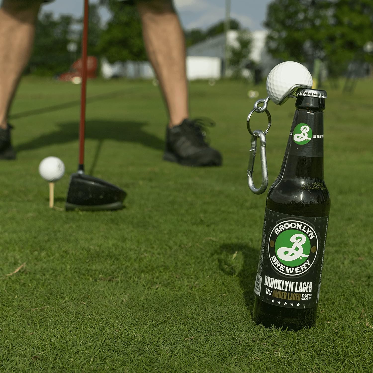 Golf & Baseball Bottle Opener, Made from real Golf Ball & Baseball, Unique Bottle Opener