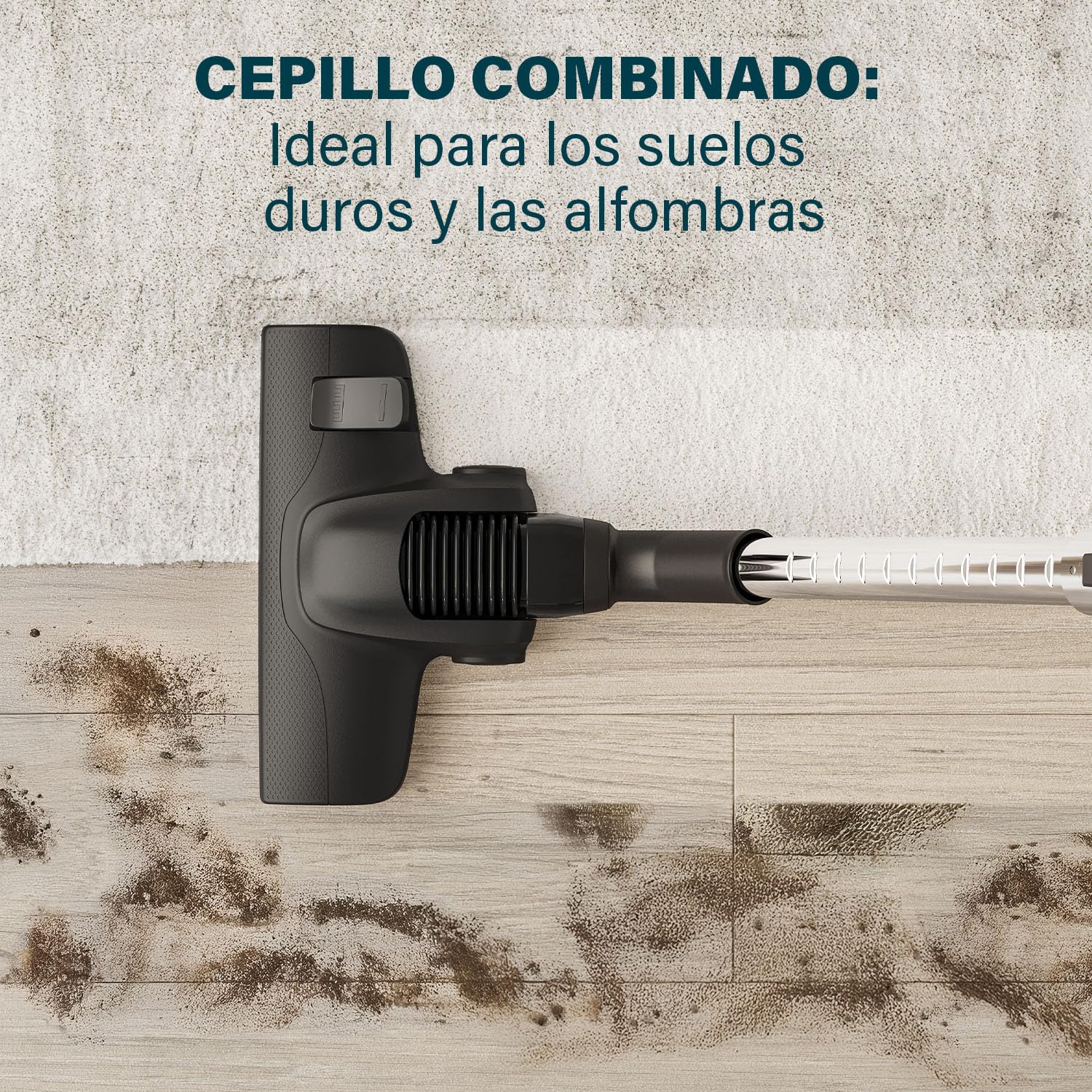 Princess Airmotion Plus, Ligero & Compacto & Gran Capacidad 4L, 700W, Filtro HEPA, Alcance de 10m, Silencioso (68 dB), Potencia Regulable, Tubo telescópico, Accesorios, Aspiradora con Bolsa, 336080