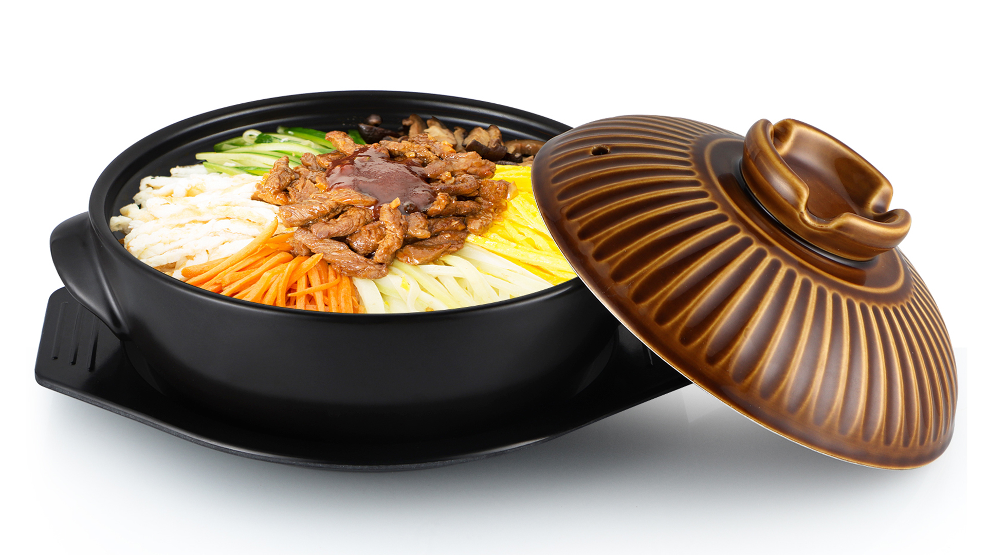 Amazon.com: Sanbege Large Korean Ceramic Bowl with Lid and Trivet