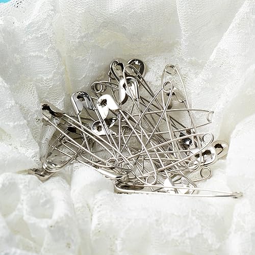 Miniatura 7 de Mr. Pen Pasadores de seguridad resistentes, 2 pulgadas, paquete de 200, plateado, grande, a granel para ropa