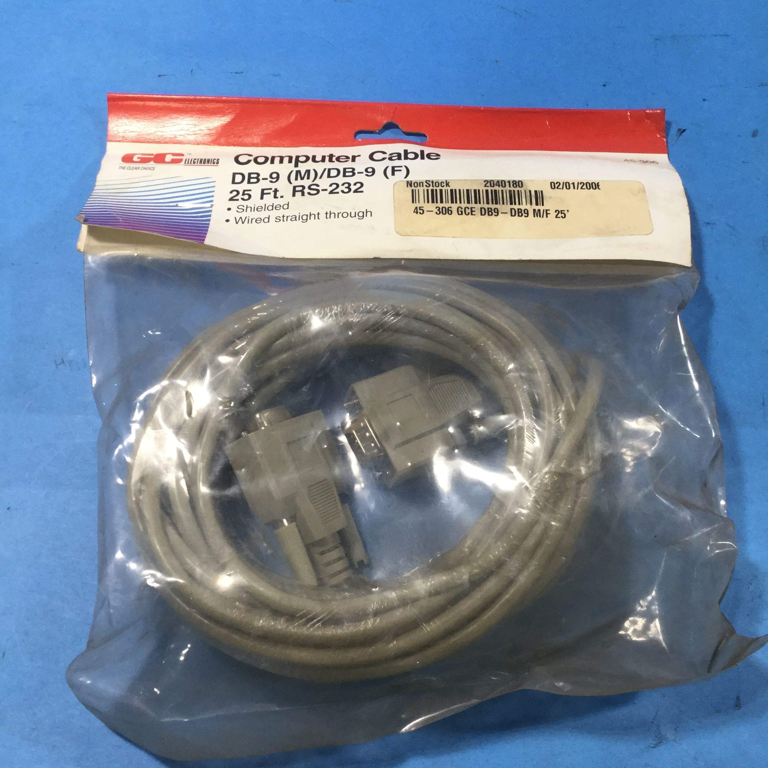 SERIAL CABLE ASSEMBLY 45-0306 By GC ELECTRONICS