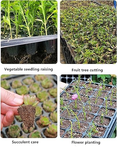 Miniatura 18 de 5 bandejas de inicio de semillas, iniciador de semillas de silicona con células emergentes (60 células en total), bandejas de cultivo de plantas