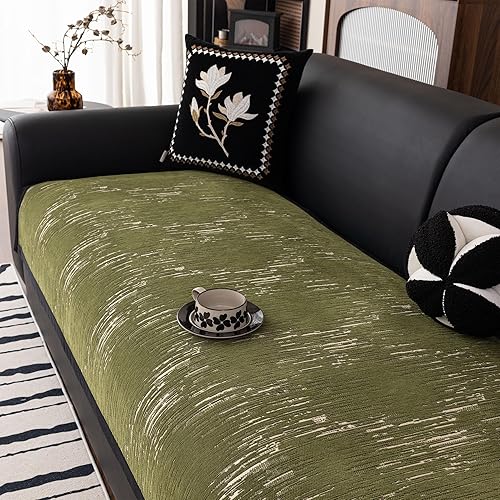 Miniatura 8 de MEETSKY – Fundas para sofá de 2 cojines, funda antideslizante para sofá para perros lavable, fundas de sofá suaves y protectoras para sofás y sofás,