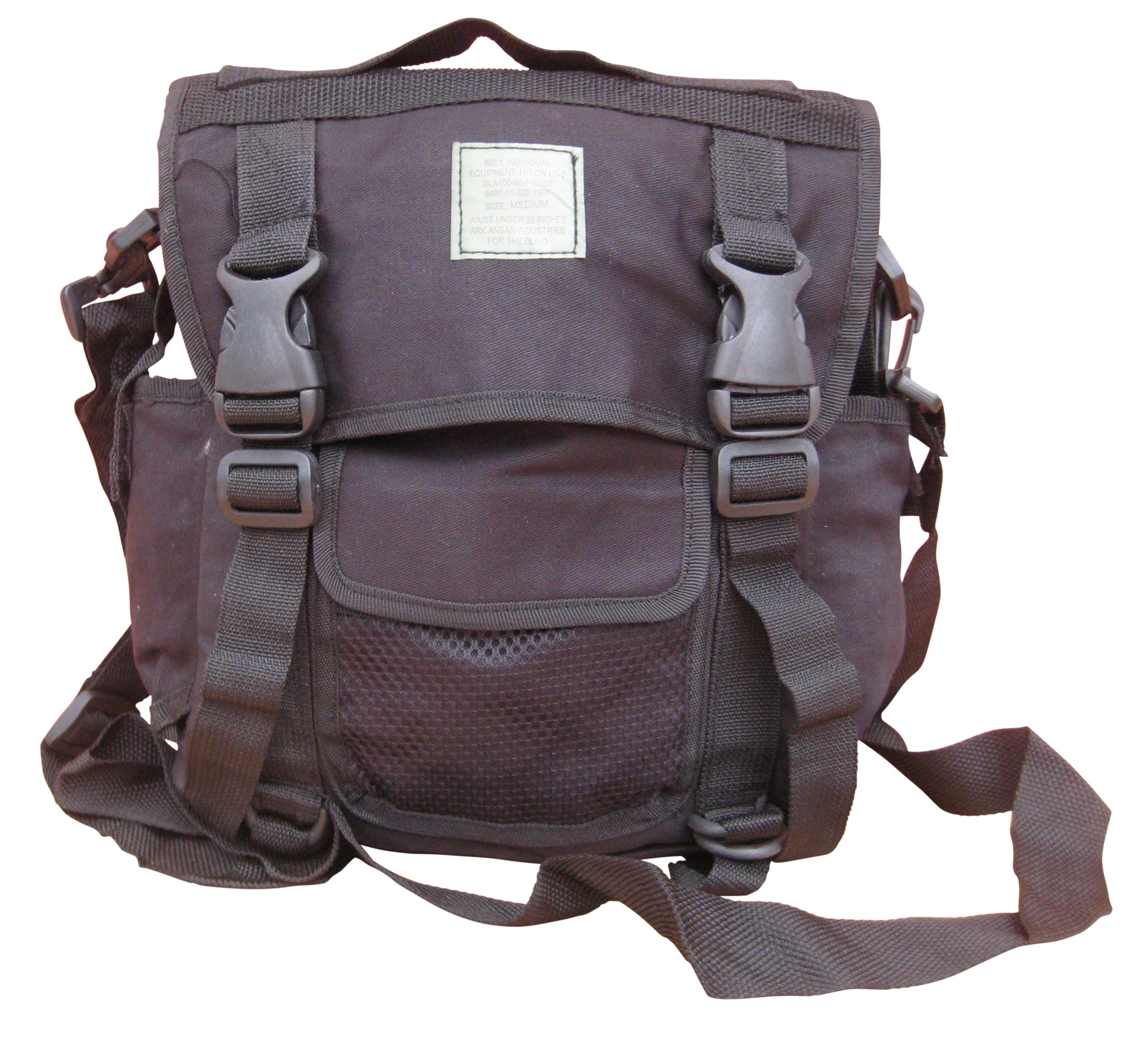 Zip Zap Zooom Unisex Black Mens Army Combat Military Travel Shoulder Day Messenger Bag Satchel