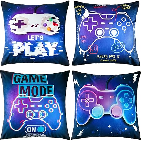 gamer throw pillows