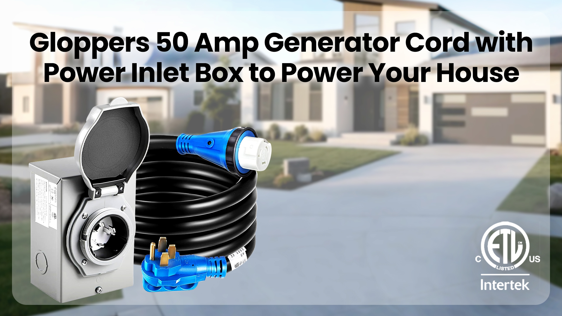 Amazon.com: 50 Amp Generator Cord and Power Inlet Box,50 Amp
