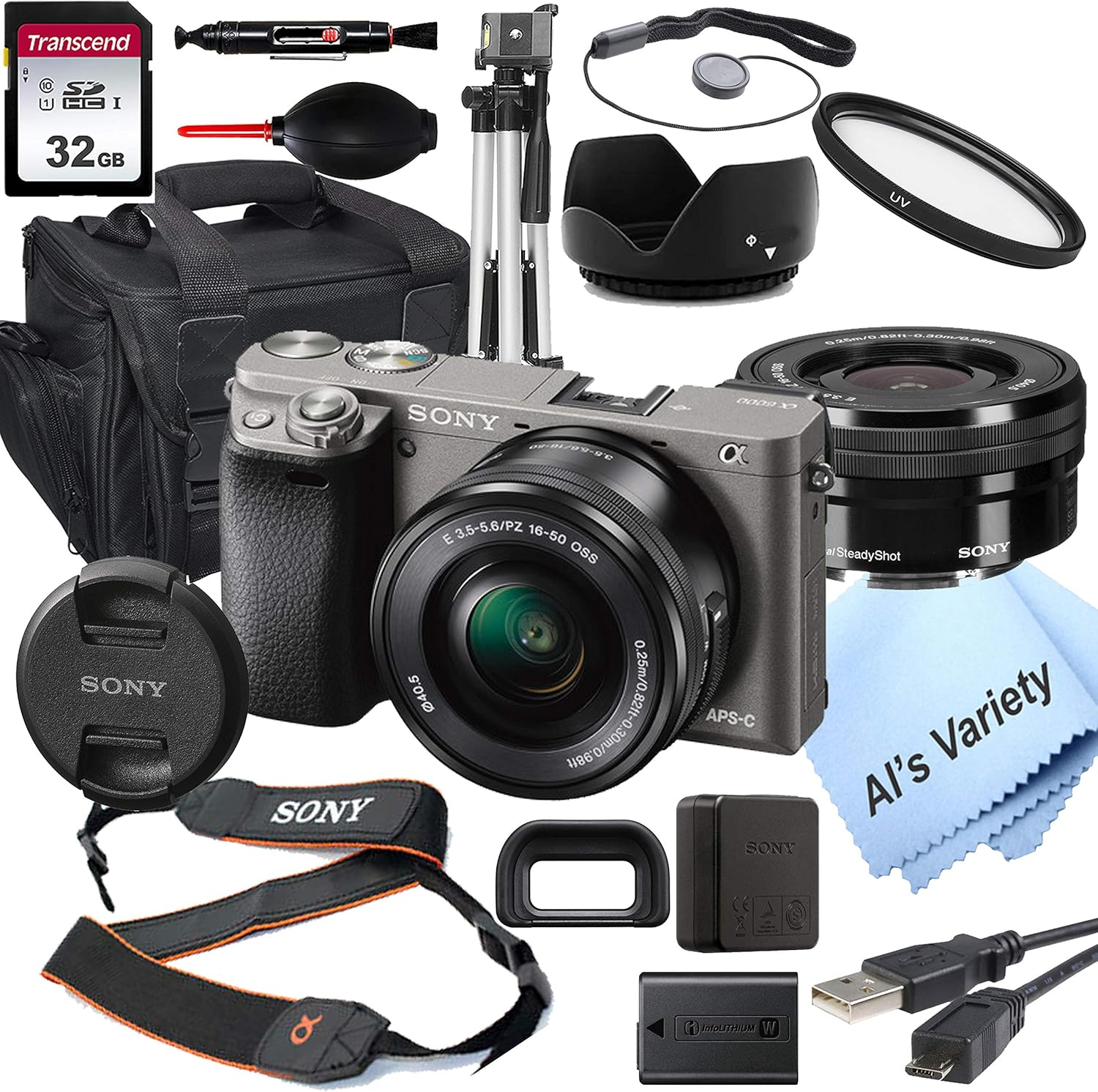 Sony Alpha a6000 (Graphite) Mirrorless Digital Camera with