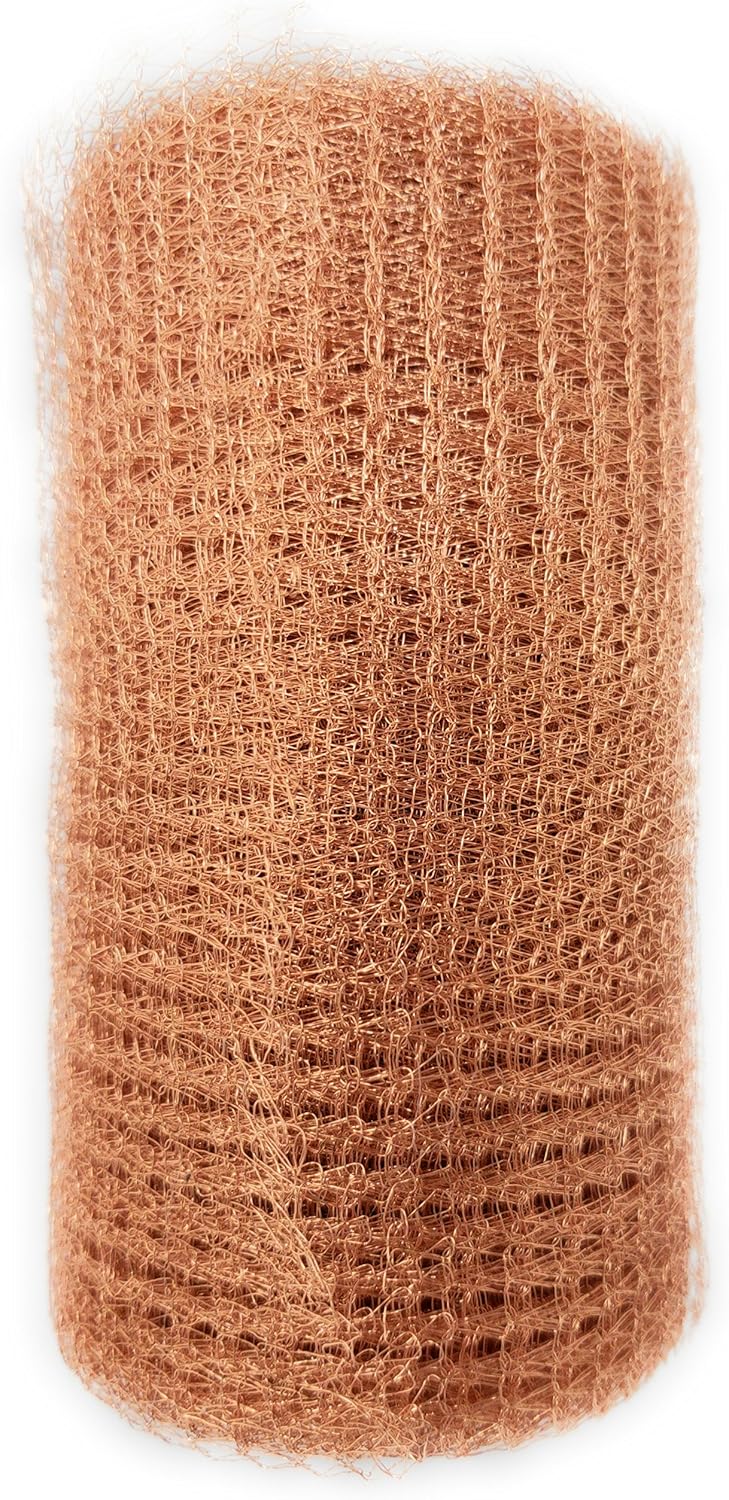 Copper Mesh Roll 25 ft Pest Control, Mice, Rats, Rodents, Snails