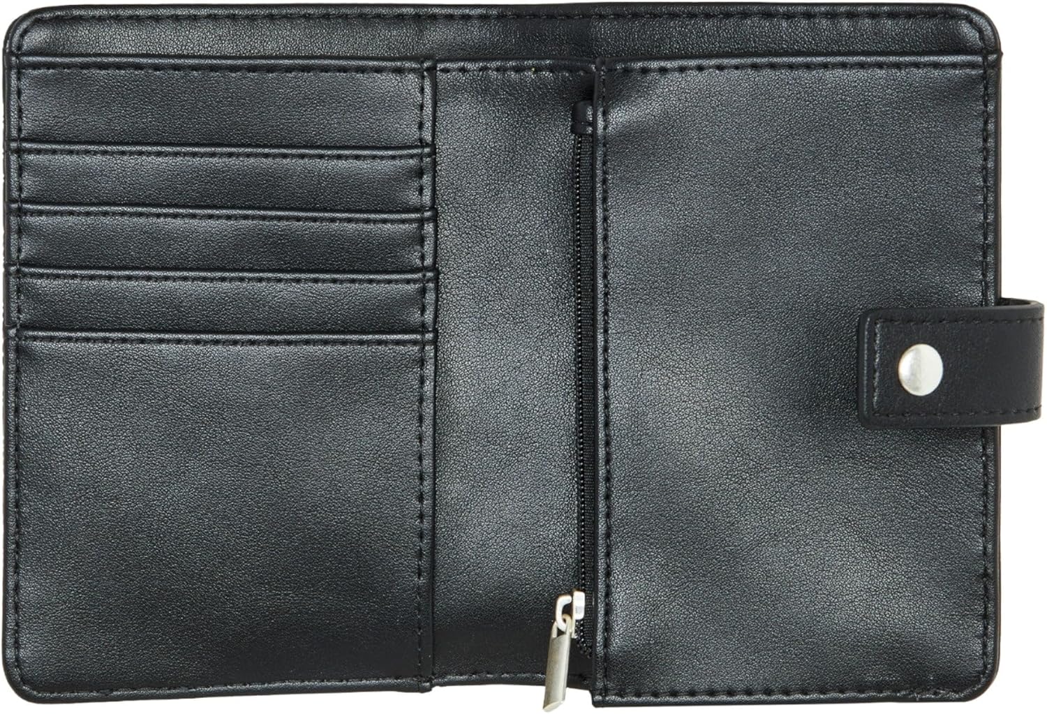 Roxy Womens Polita Bifold Wallet | Eco-Friendly | Lightweight | Recycled Polyester | Card Slots | Change Pocket - Anthracite - Image 2