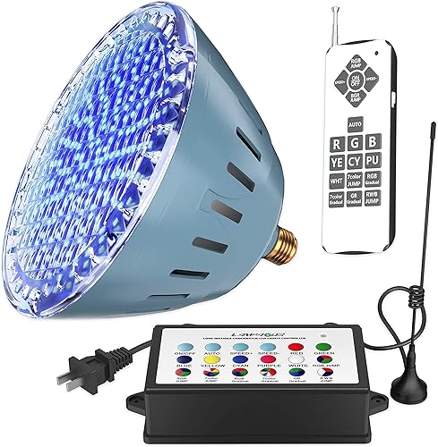 LAMPAOUS Bombilla LED para piscina de 35 W RGB que cambian de color, compatible con Pentair, luces de piscina Hayward, iluminación submarina de 120