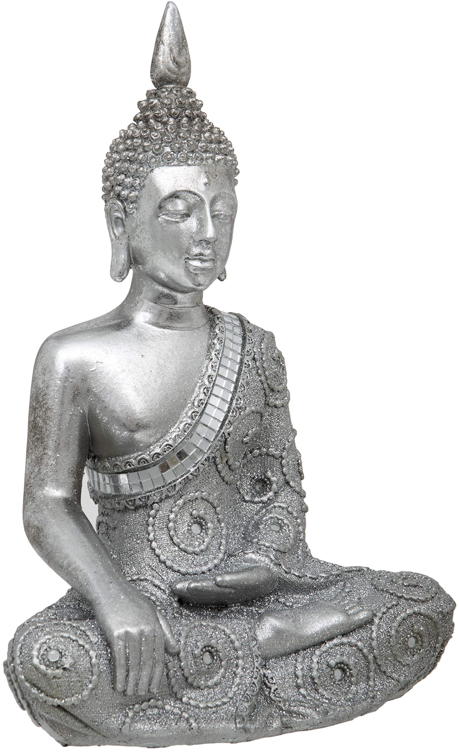 MaturiThai Sitting Earth Touching Buddha Ornament - 11-Inch / 28cm