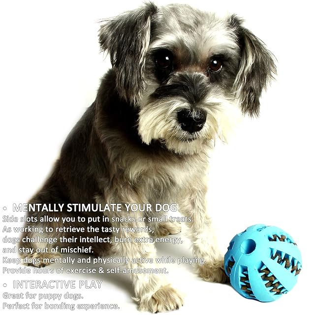 Foto 5 de 6 de Youngever 2 Paquetes Juguetes para Masticar Perros, Masticar Perro Pelota, Juguetes para Limpiar Dientes Perro