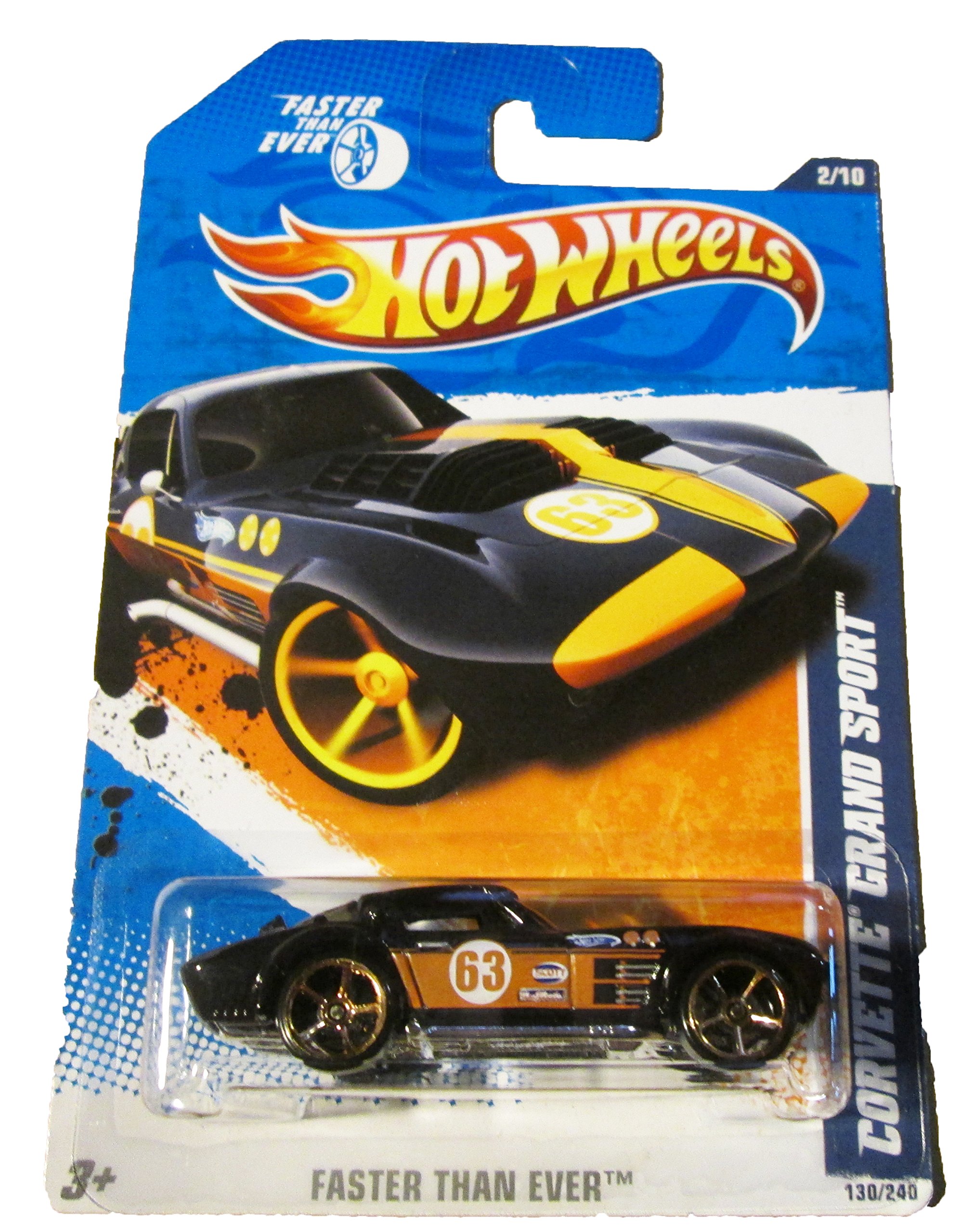 2010 Hot Wheels 130/240 - Faster Than Ever 2/10 - Corvette Grand Sport (Black)