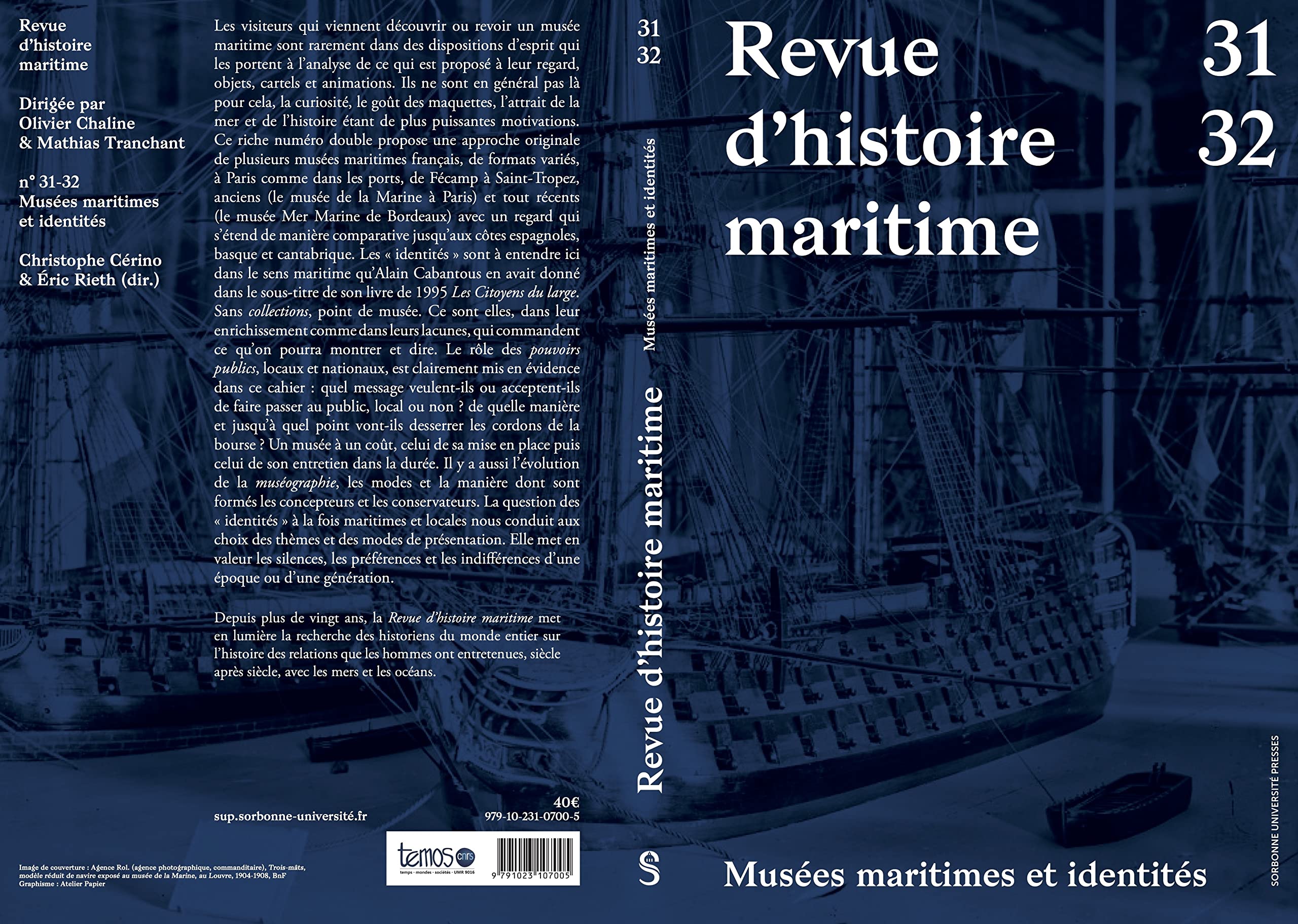 Revue d'histoire maritime 31-32 livre musées maritimes et identités collectives