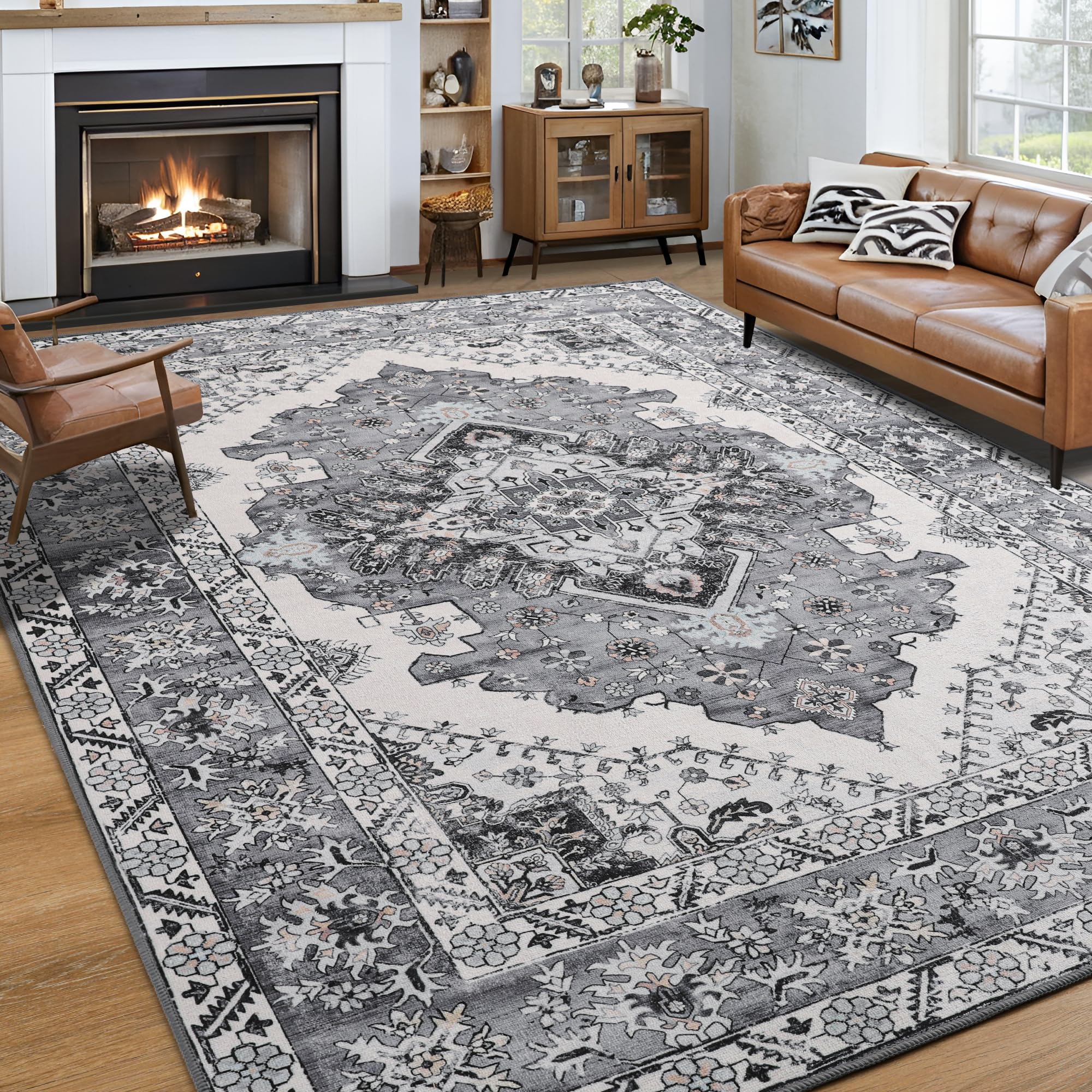 Amazon.com: Noahas Living Room Rug 5x8 Rugs, Machine Washable