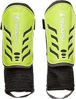 Caneleira Futebol Futsal Society Baby Com Tornozeleira - Amarelo Fluor - Par