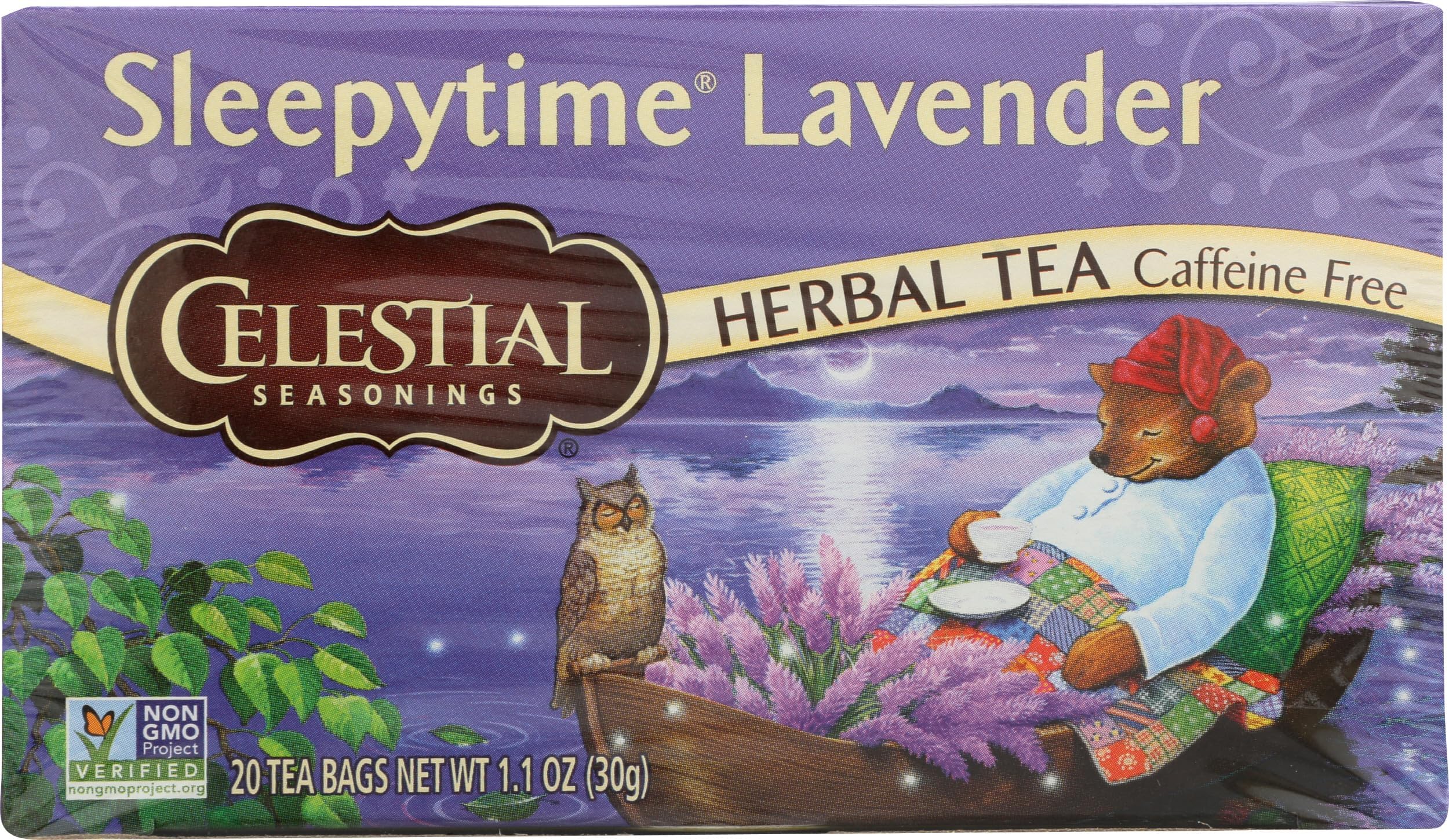 Celestial Seasonings, Tea Herbal Sleepytime Lavender, 20 Count
