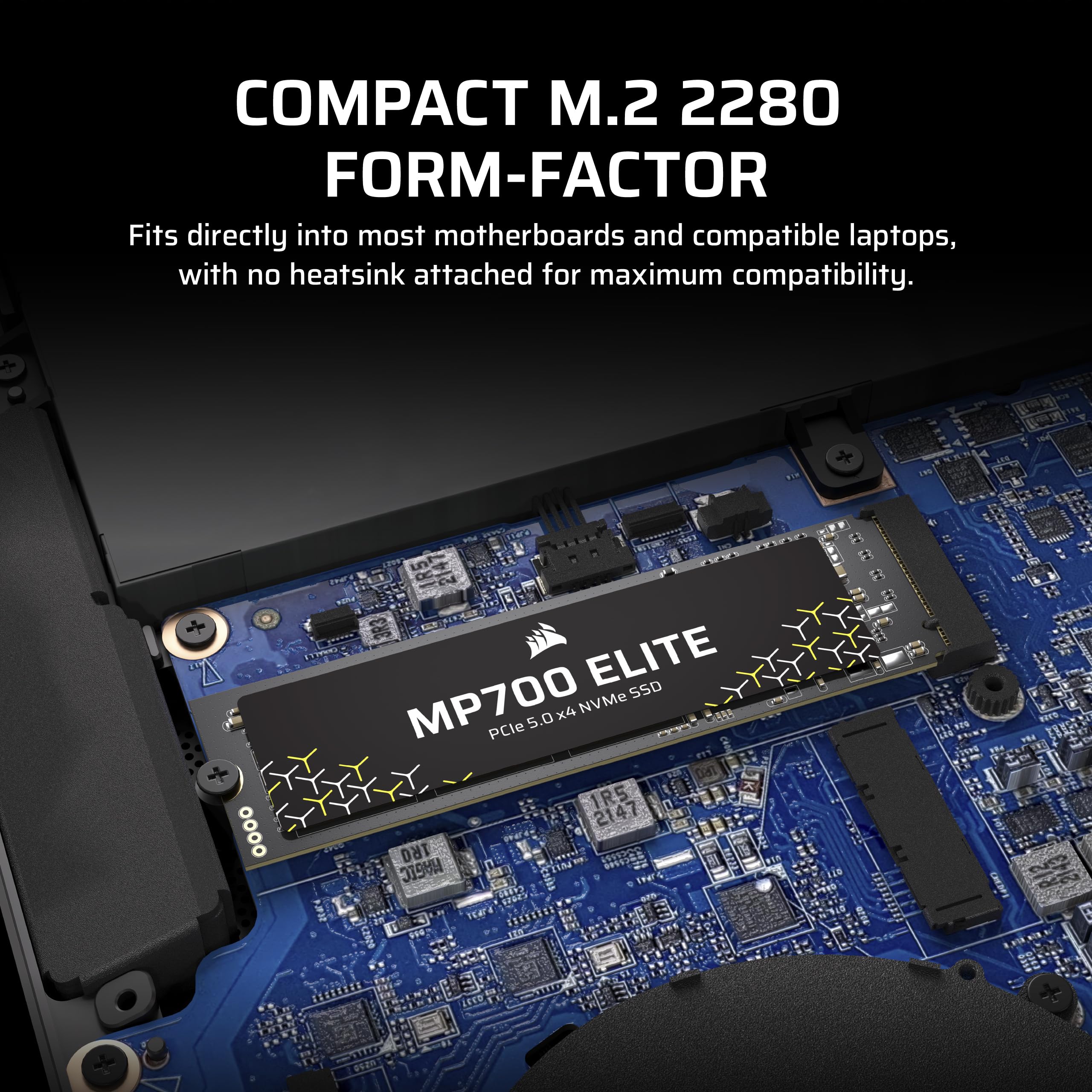 Amazon.com: Corsair MP700 Elite 4TB PCIe 5.0 NVMe M.2 SSD – Up to