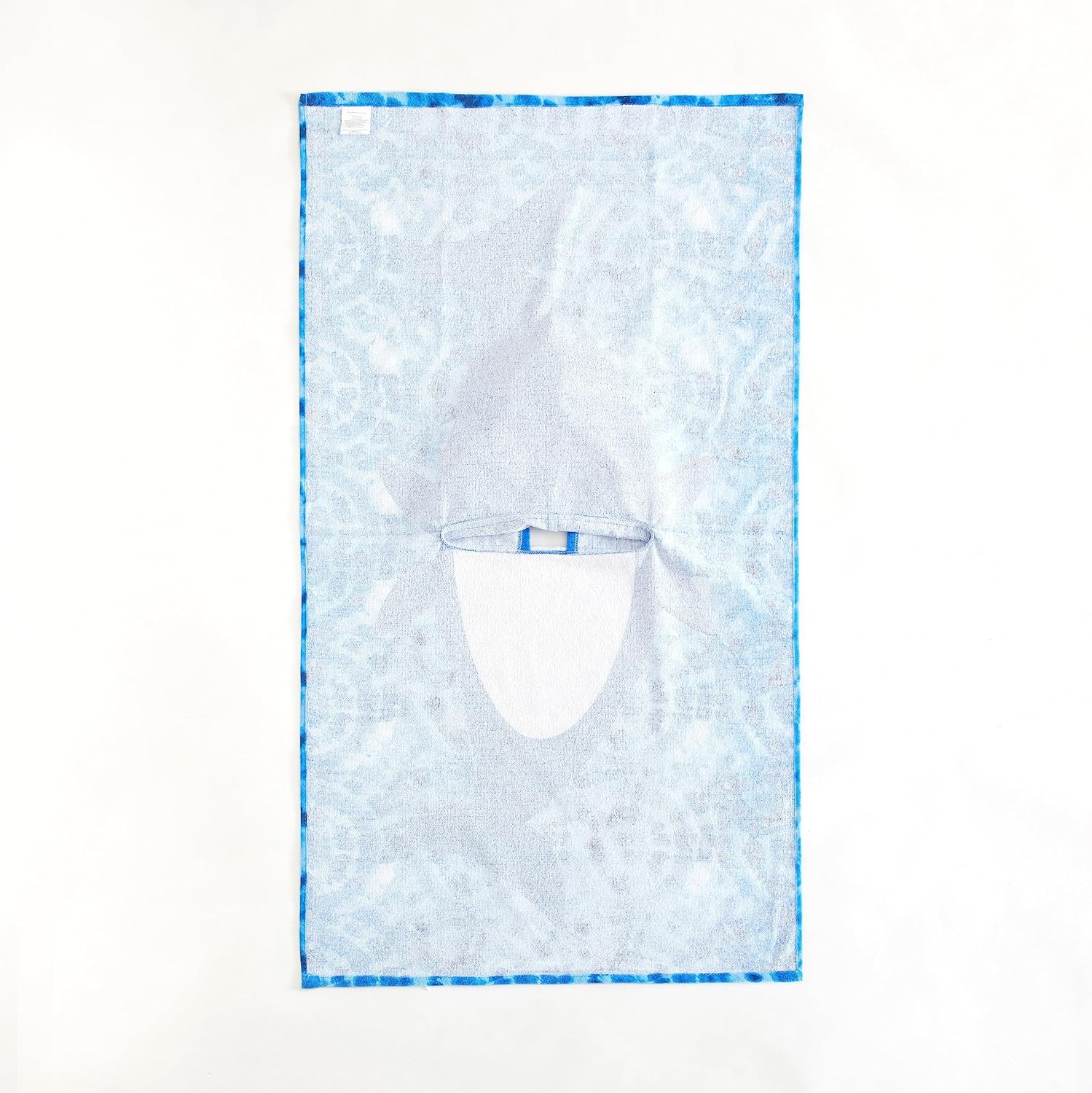 Beach House Figural Shark Hooded Beach and Bath Towel Poncho for Kids, Blue 48.00" x 24.00" - Image 3