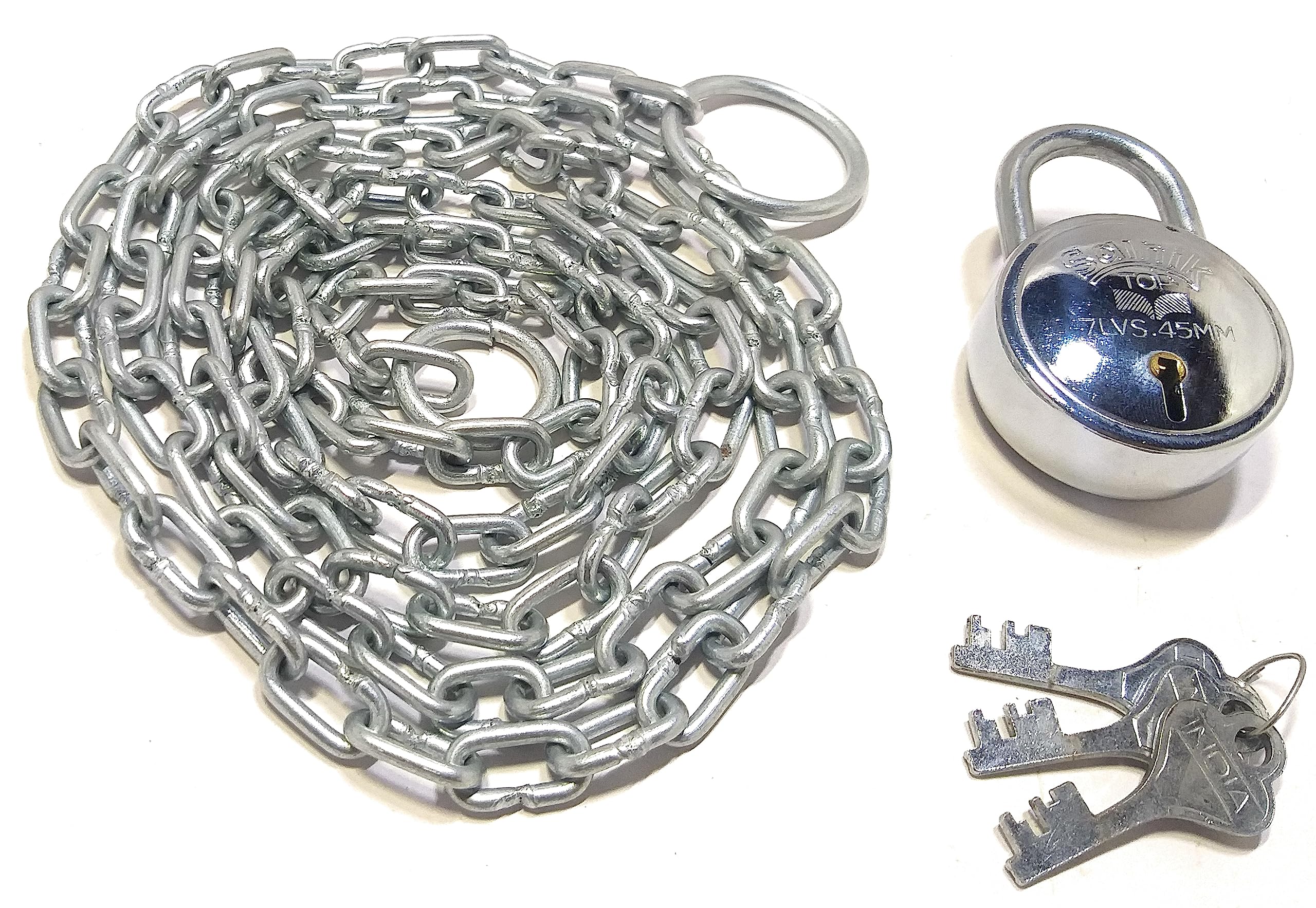 Wth Thin Metal Chain Lock For Gate Cycle Luggage Fence