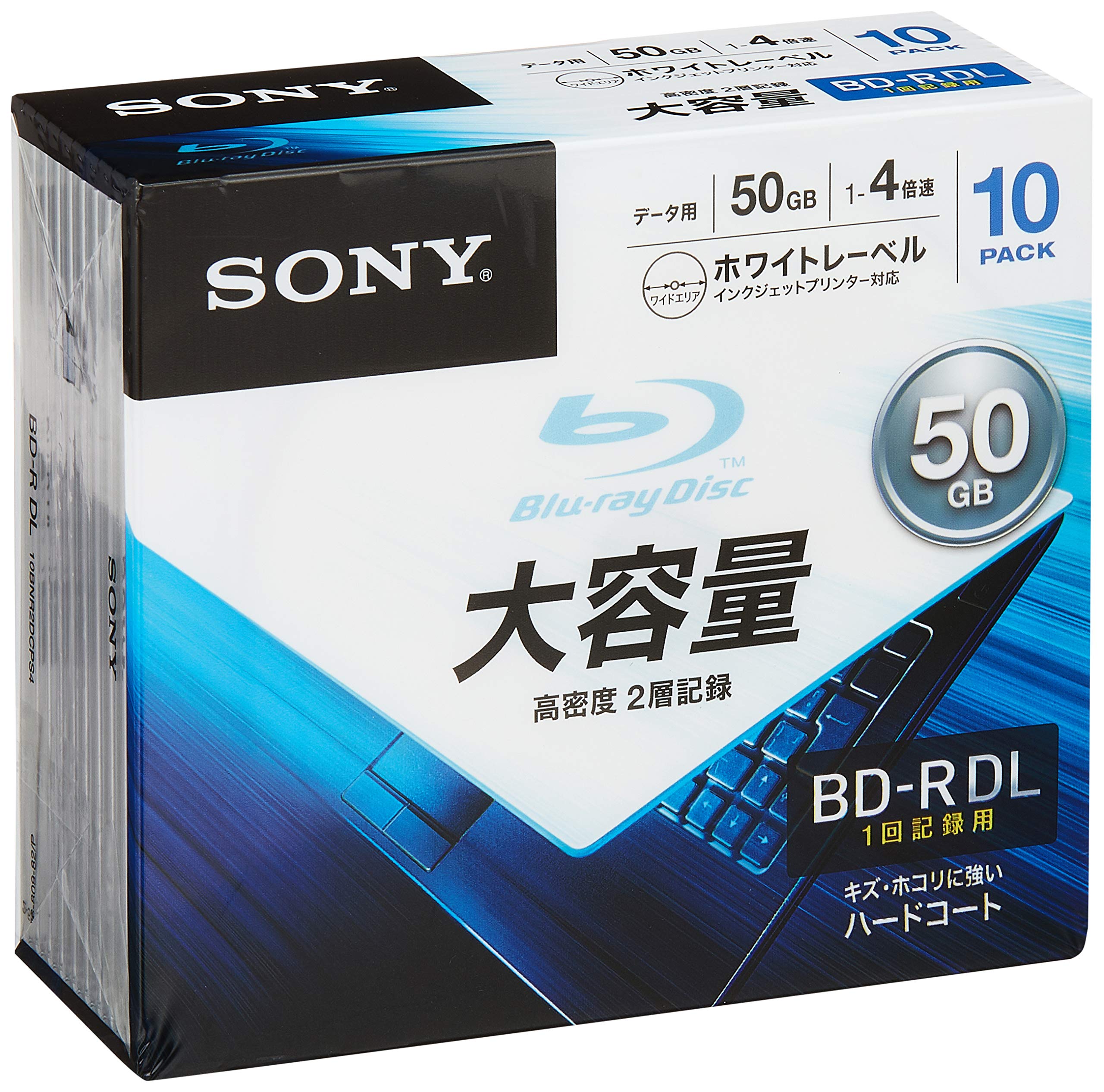 Amazon.co.jp: ソニー データ用ブルーレイディスク 10BNR2DCPS4(BD-R 2  