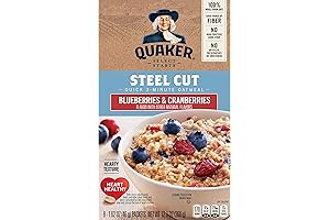 Quaker Instant Steel-Cut Oatmeal with Cranberries and Blueberries