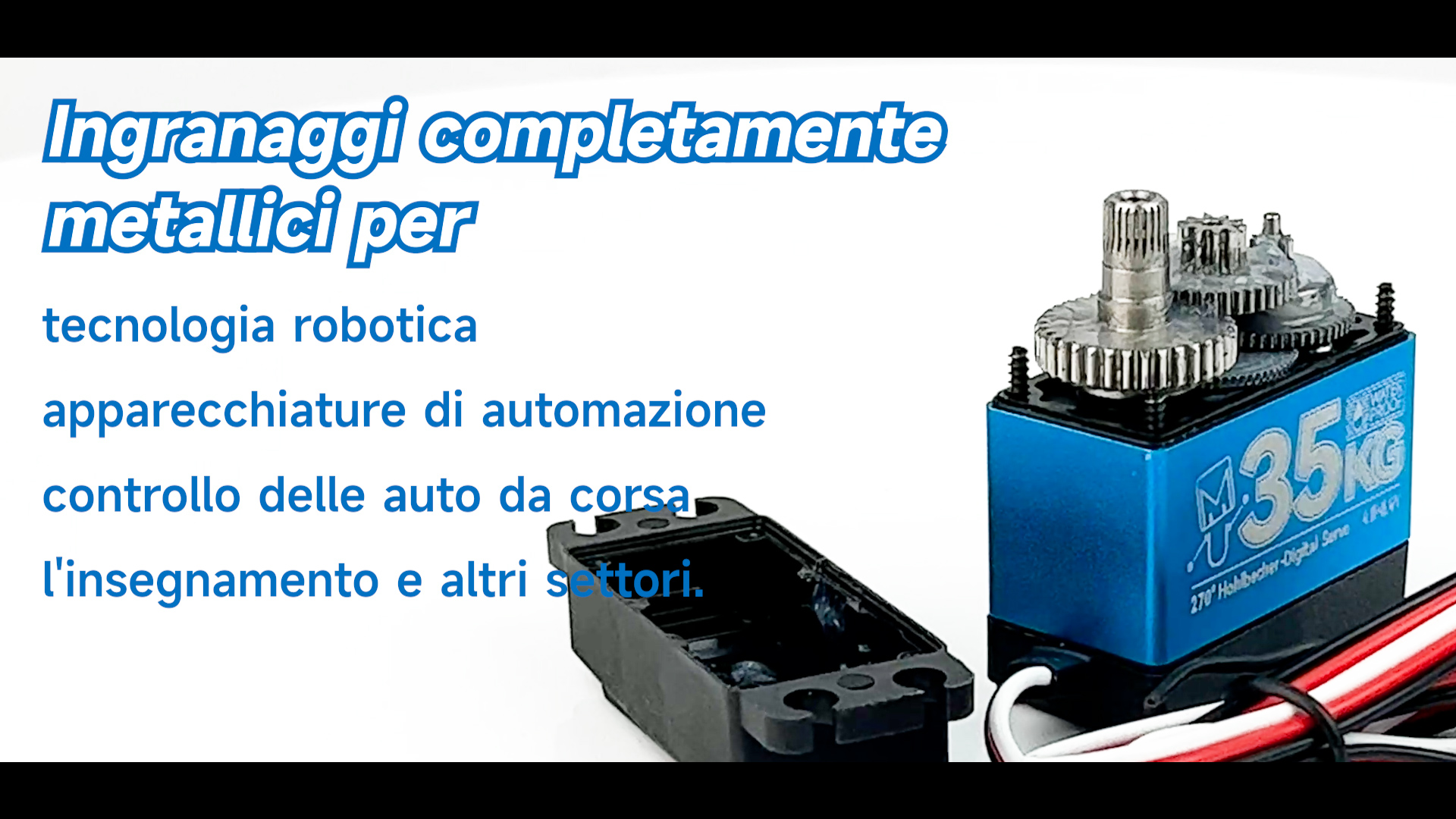 Miuzei Servo Motore 25 kg 270° Servomotore 8.4 V Servo Digitale per Arduino Metallo Impermeabile Servocomando Rc 1/8 1/10 Servocomandi per Modellismo Robot Barca
