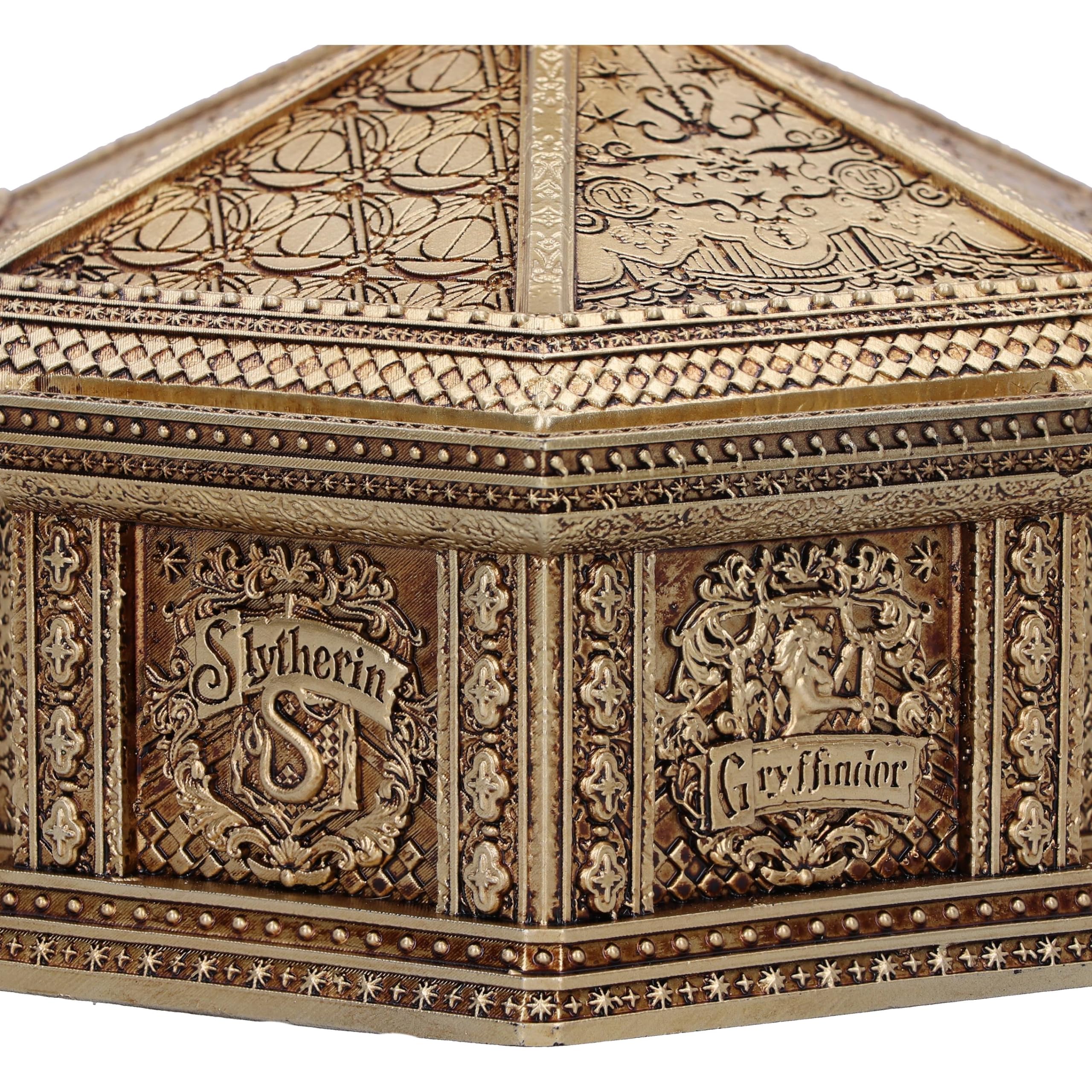 Nemesis Now Harry Potter Hogwarts Trinket Box, Resin, Gold, Officially Licensed Harry Potter Merchandise - Image 2