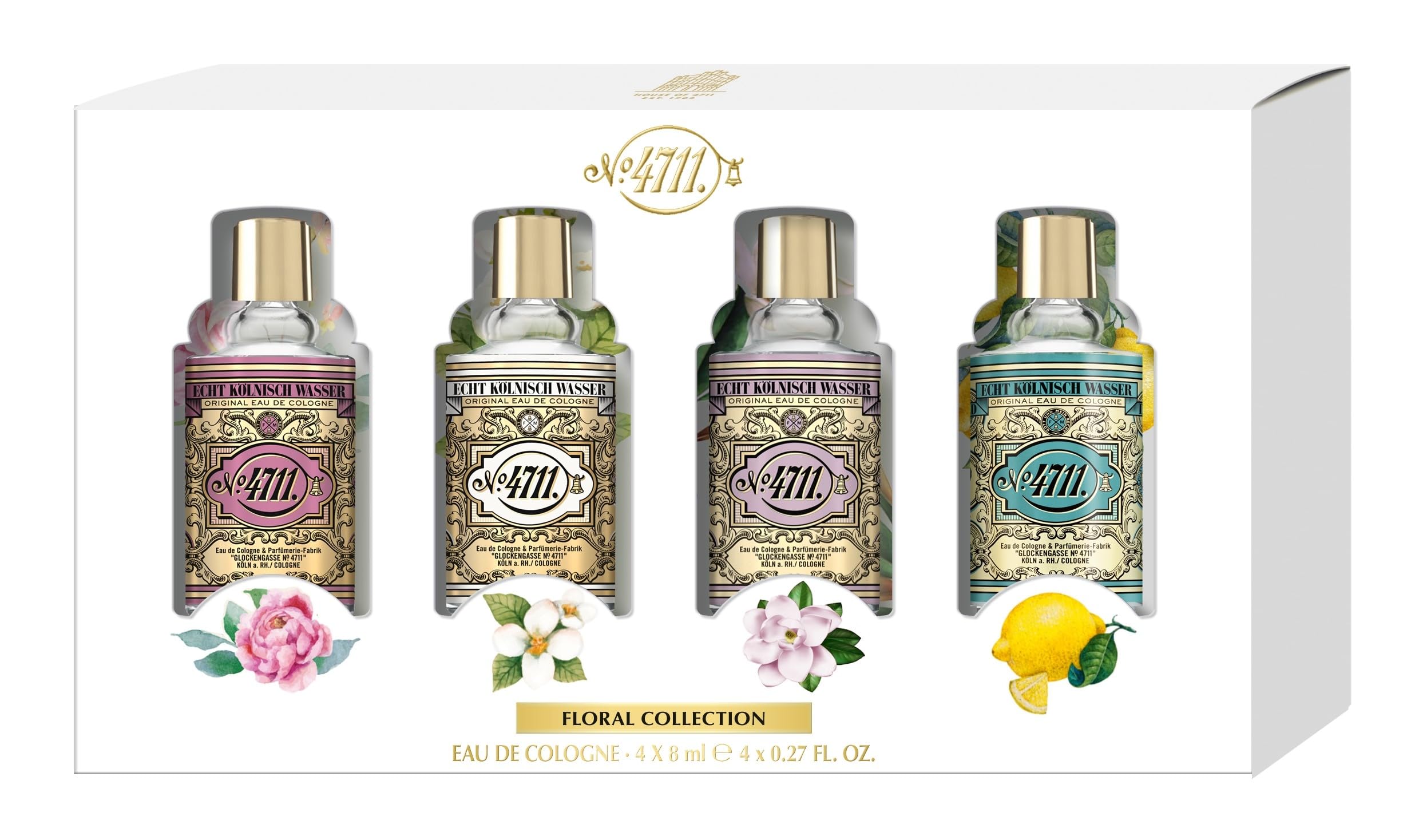 Floral Collection Mini Set, 4 x Fragrances, 8 ml (Pack of 1)