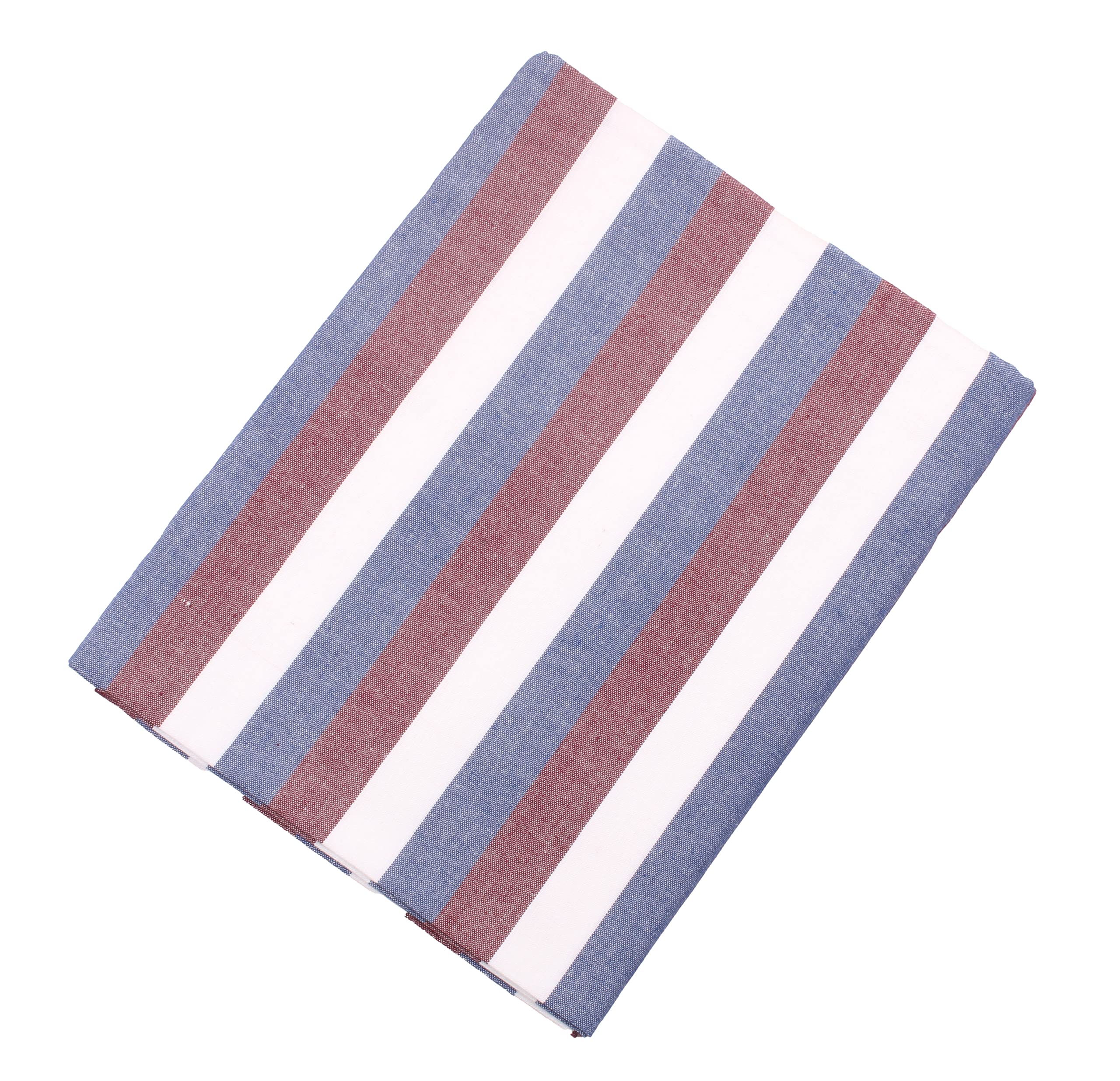 THARUNSHA ELITE Single Size Light Weight Pure Cotton Blanket for Daily Use/Soft Bedsheet/Top Sheet/Throw Blanket Set of1 (Blue White Maroon) (B0BS99PK17) Amazon Price History, Amazon Price Tracker
