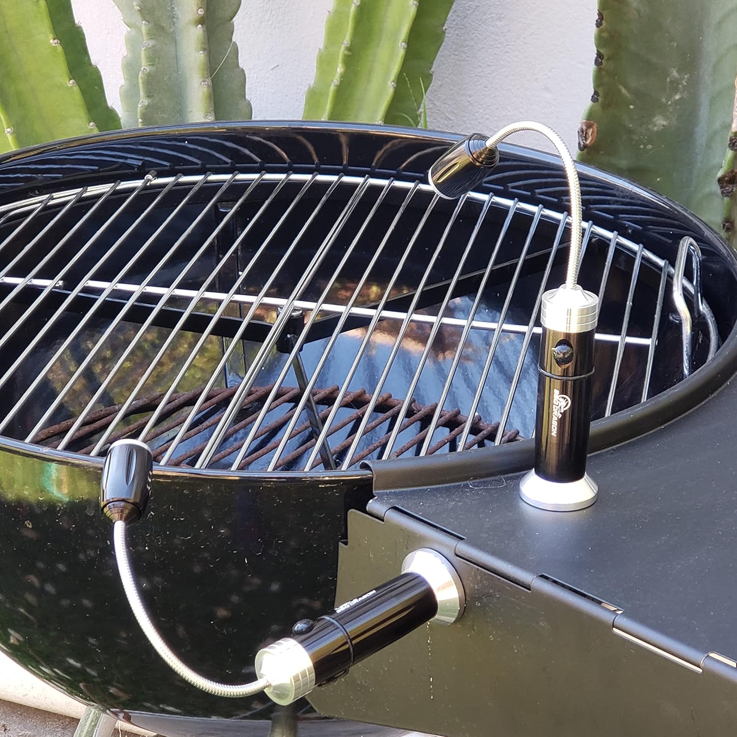 BBQ Dragon Grill Light Set, Powerful Magnetic Base Super Bright BBQ Light – 360 Degree Flexible Gooseneck LED Work Light with 3 Brightness Levels, Heat Resistant Aluminum Portable Light, 2 Pack : Patio, Lawn & Garden