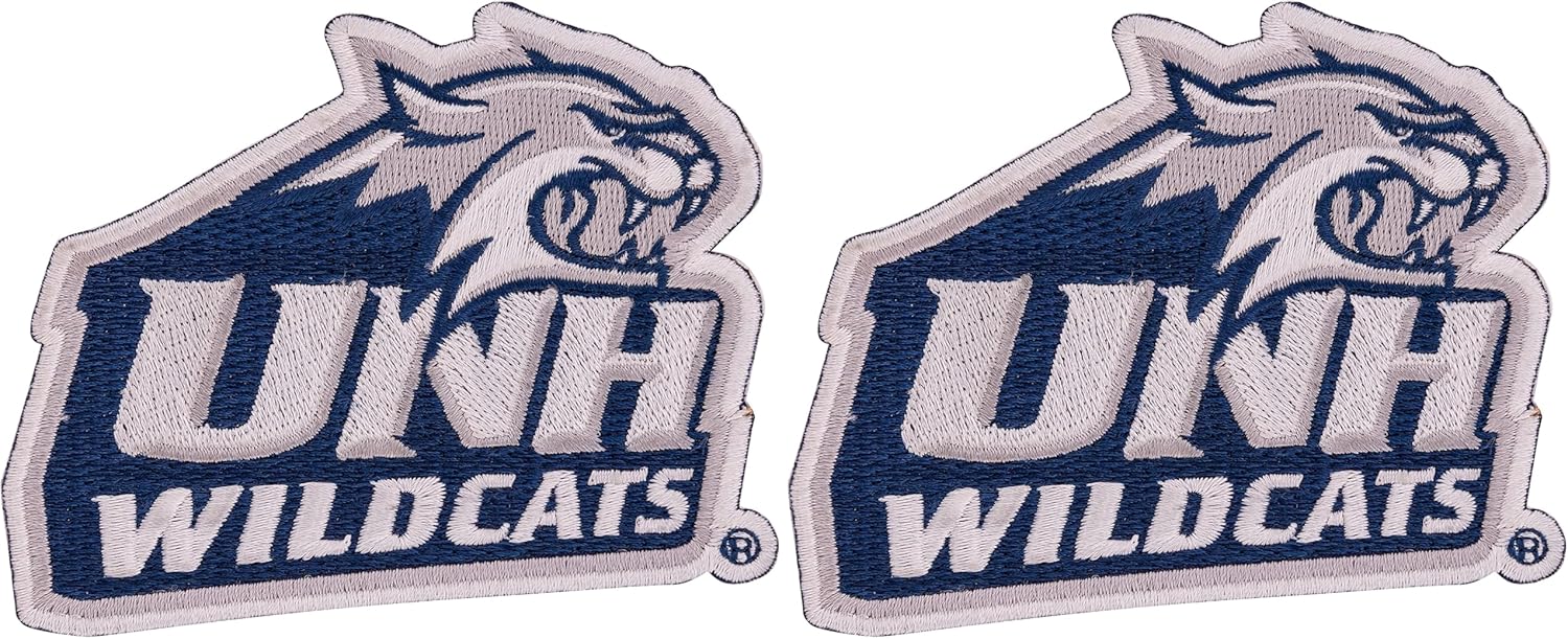 Desert Cactus University of New Hampshire Patch – Embroidered Iron On/Sew On Applique for Blazers, Jackets, Backpacks, Bags, Hats & Tactical Gear – Wildcats (Patch - Design A) (Pack of 2)