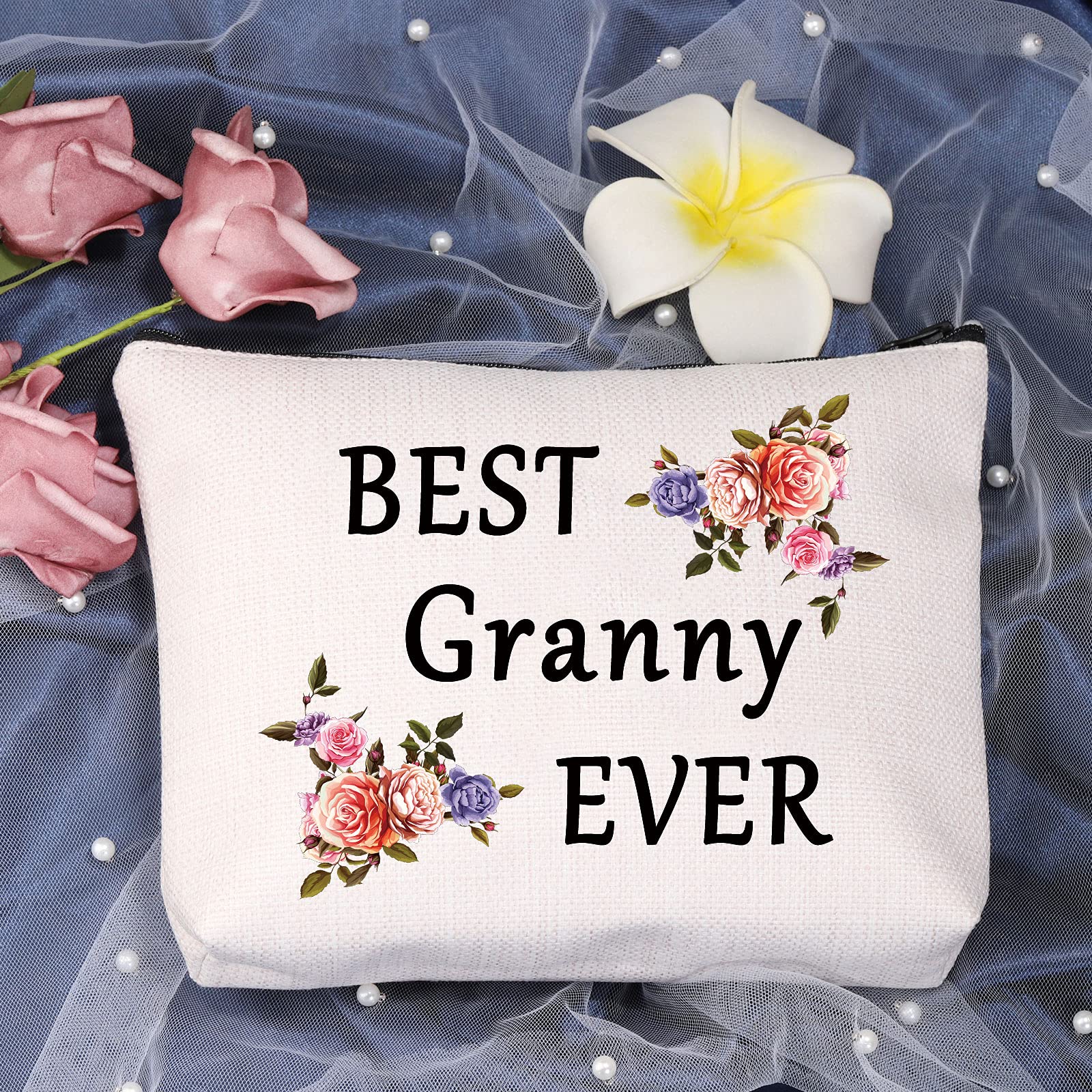 Produktbild von LEVLO Make-up-Tasche Mit Spruch – 'Whatever Doesn't Kill You Makes You Mas Chingona', Lustiges Muttertagsgeschenk