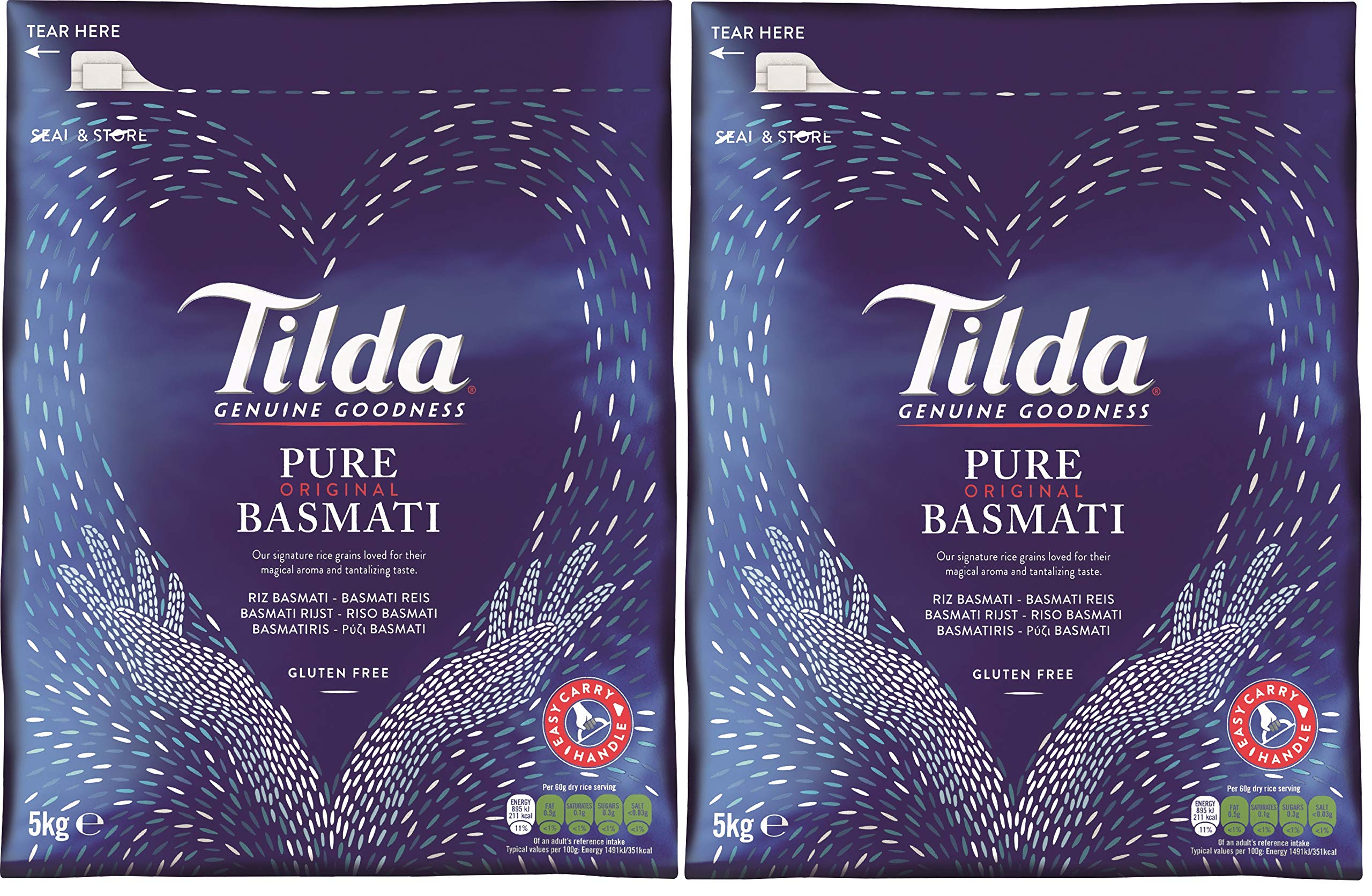 [ 2x 5kg ] TILDA Pure Basmati / Basmati Reis / Basmatireis / Pure Original Basmati