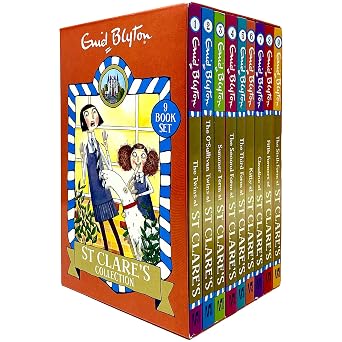 St Clares Collection 9 Books Box Set by Enid Blyton Sixth Form, Fifth Formers, Claudine, Third Form, Second Form, Summer Term, OSullivan Twins & Twins