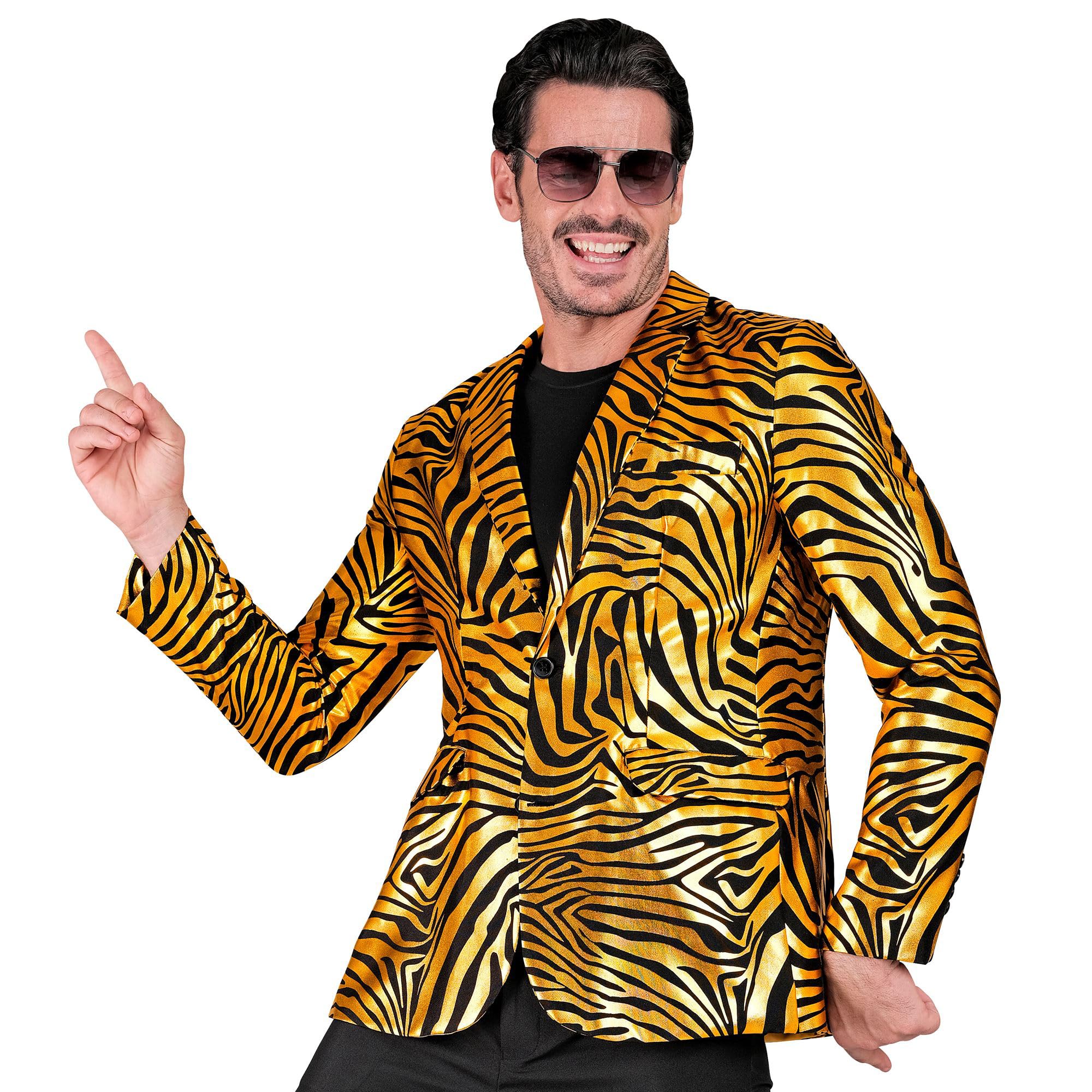 Widmann - Party Fashion Jacket, Zebra Pattern, Suit Jacket, Animal Print, Animal Costume, Showmen, 80s, Disco Fever