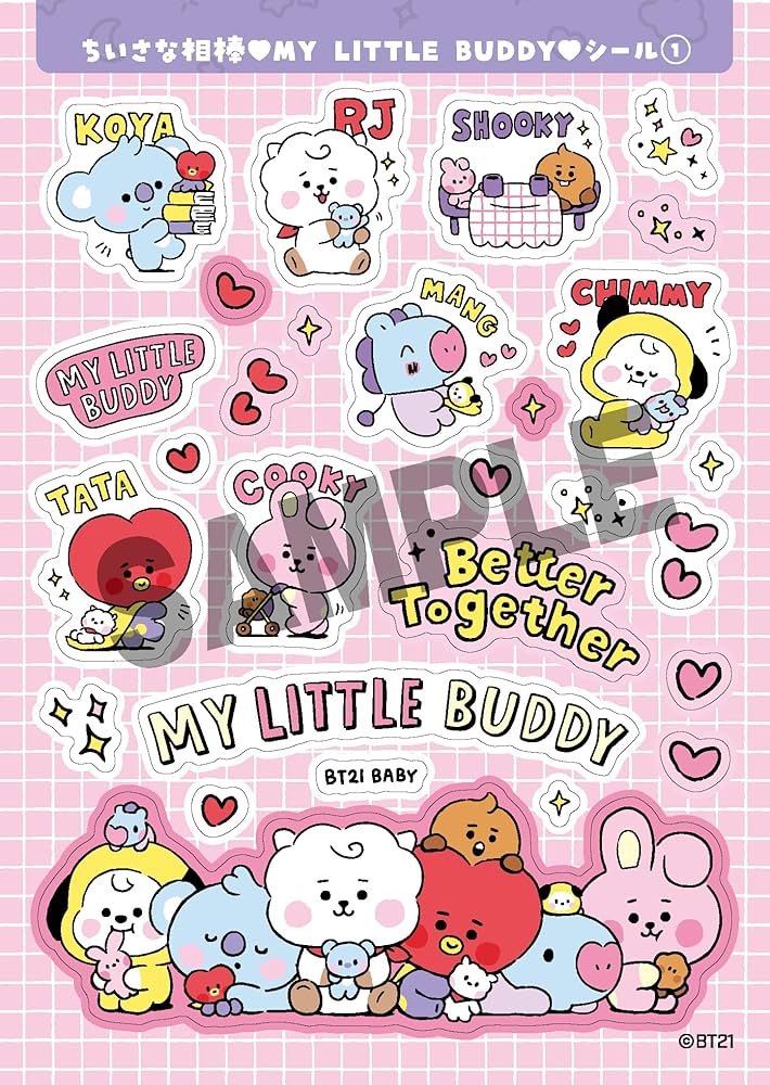 BT21シールBOOK BABY ([バラエティ]) | LINE Friends Japan株式