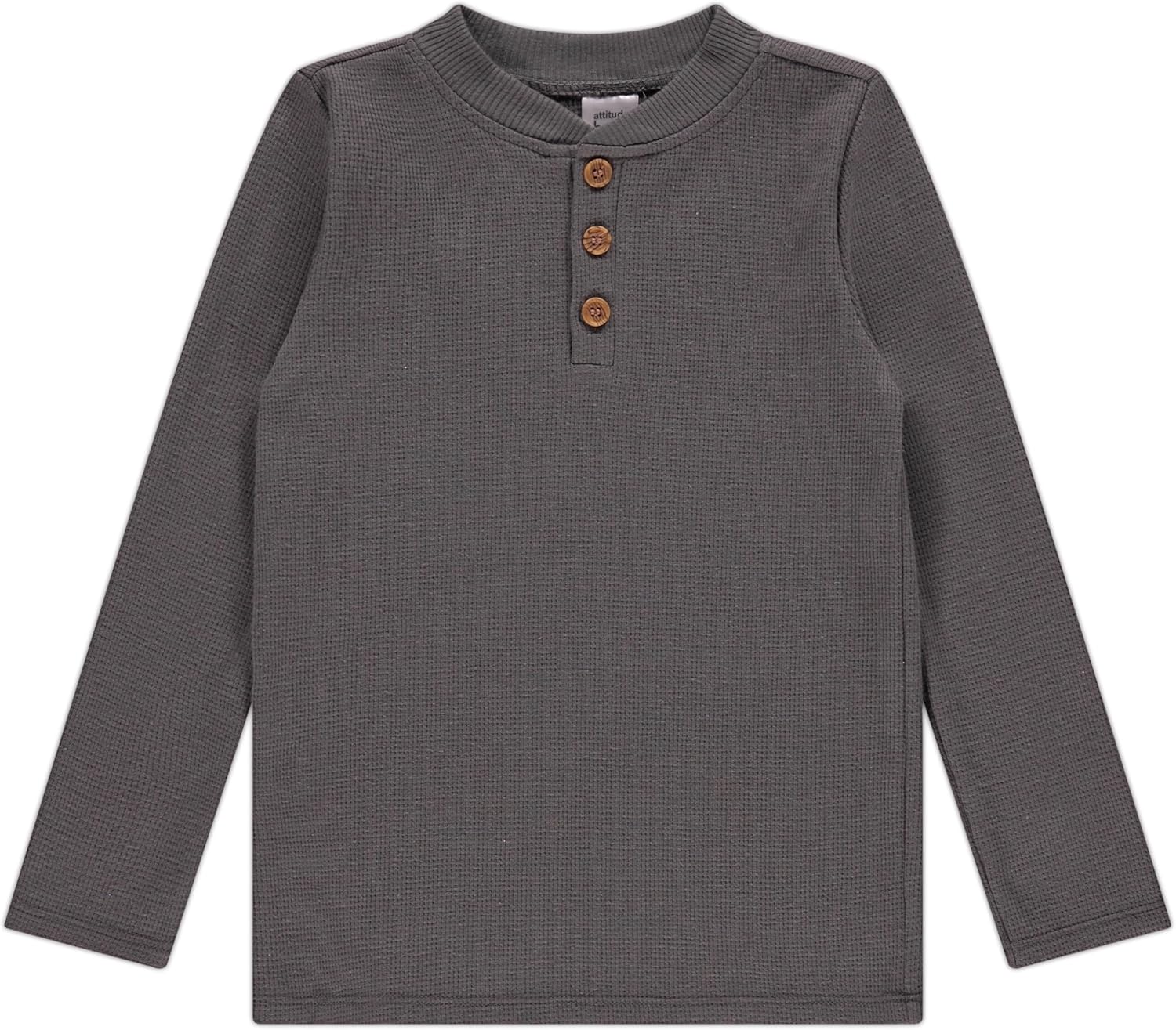 Cudlie 5-Pack Boys' Henley Long Sleeve Shirts – Soft Cotton Blend Toddler Tops, Everyday Basics, Size 12M - 4T - Image 7