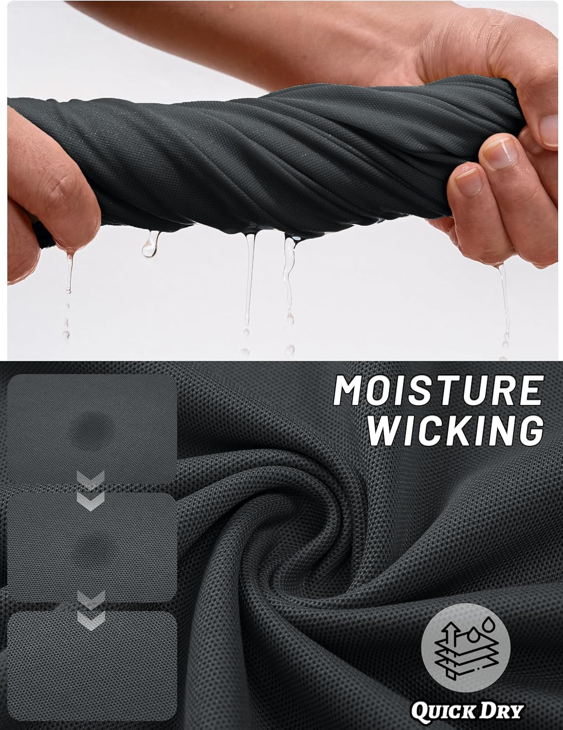 TACVASEN Men's Short Sleeve Polo Shirts Tactical UPF 50+ Performance Collared Dry Fit Shirt Golf Moisture Wicking Polos - Image 7