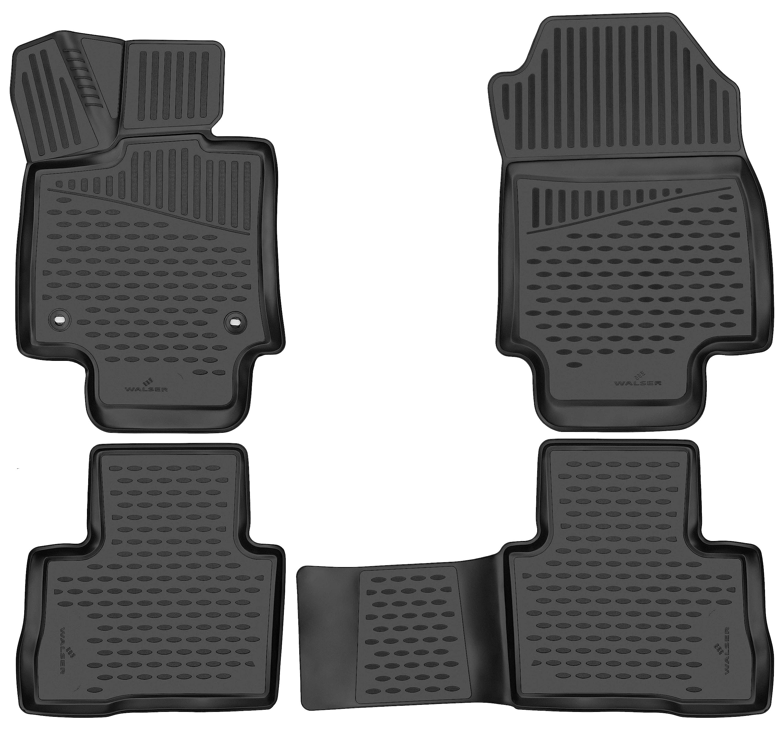 Walser Tappetini in Gomma per Auto XTR su Misura Compatibile con Toyota RAV 4 V 12/2018-Oggi, Hybrid