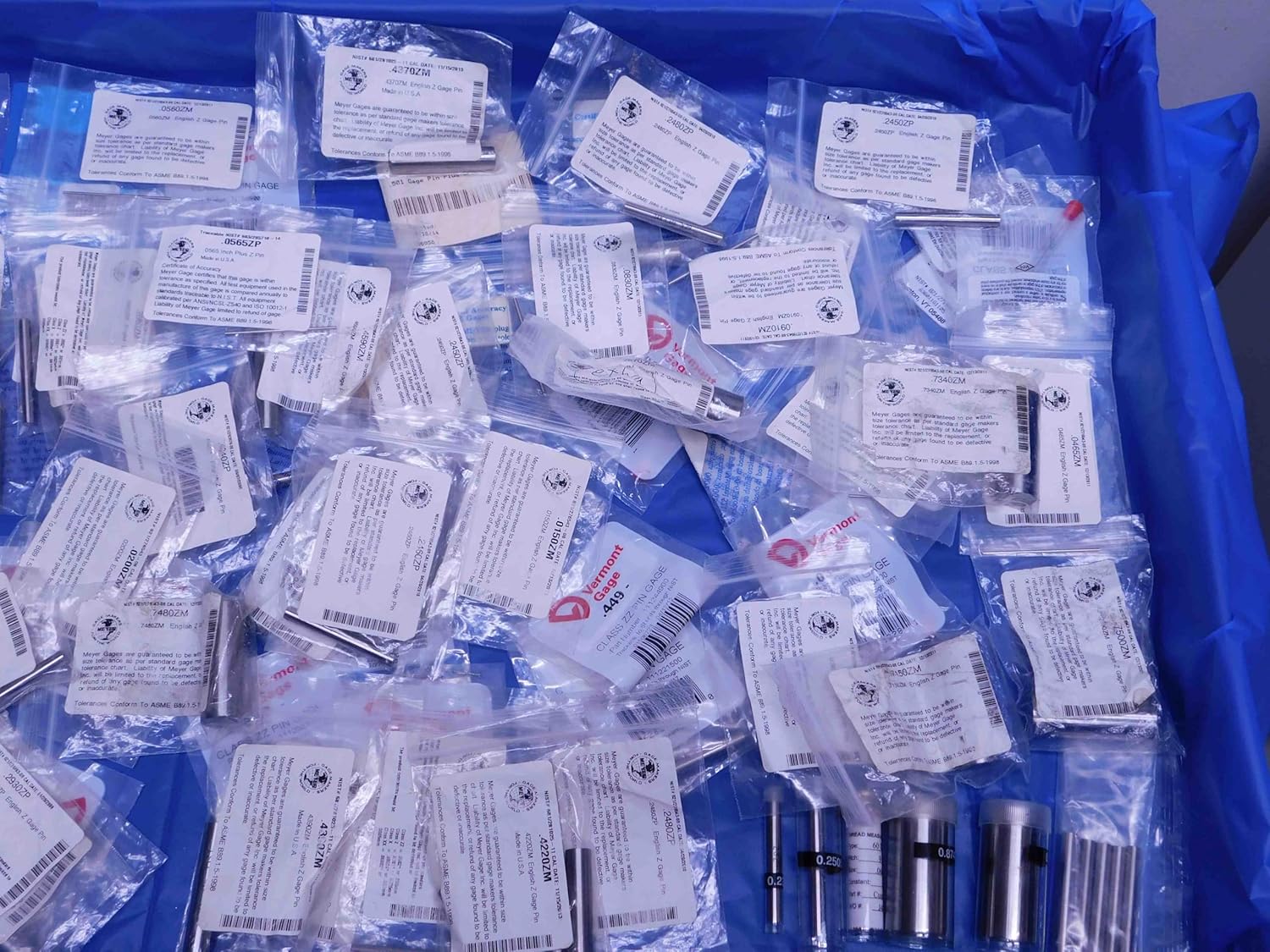80 Plus Piece LOT of Vermont and Meyer GAGE PIN Plug GAGES Precision Tooling - BR6693BA4