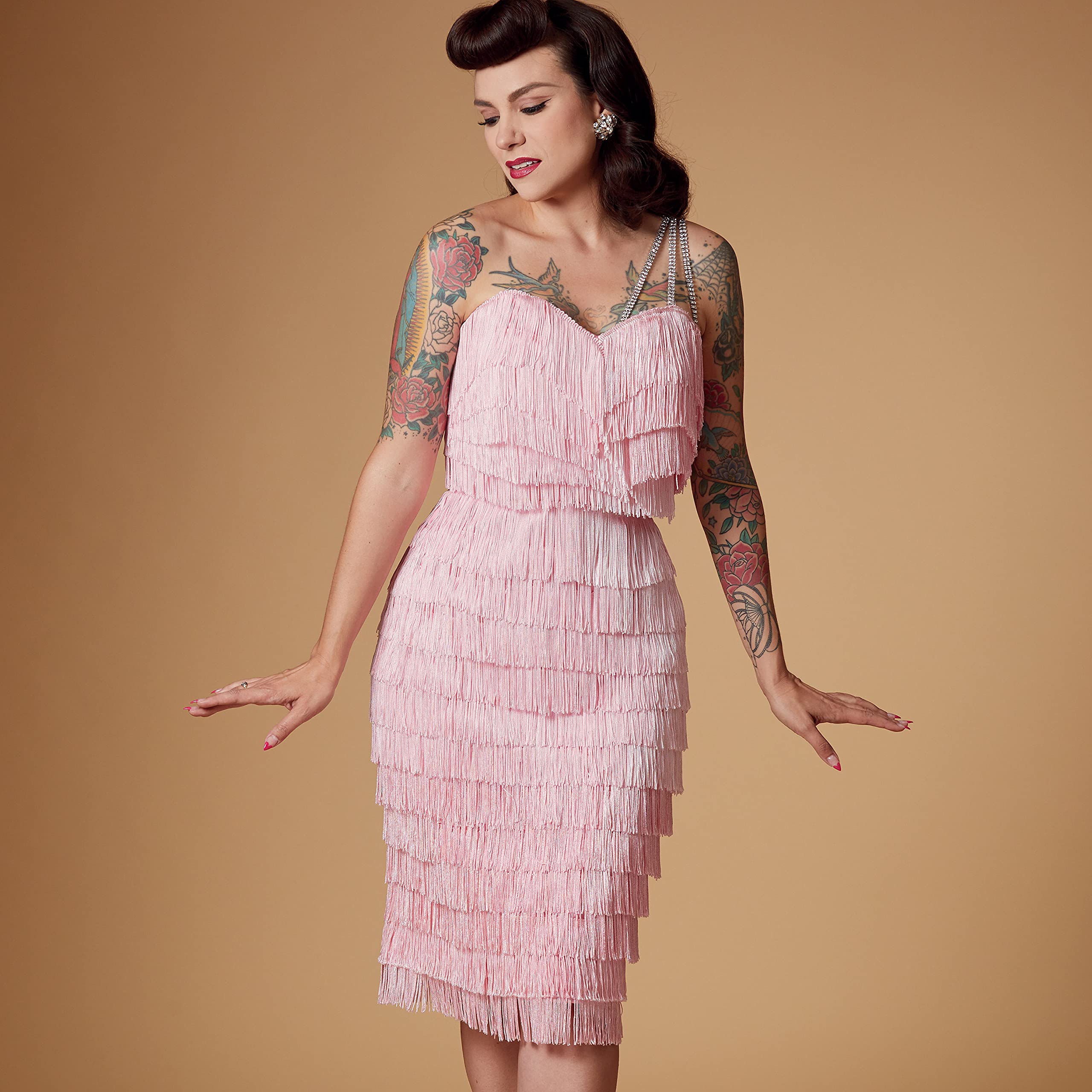 Amazon.com: Simplicity Misses' Close-Fitting Dress Packet, Code 9297 Sewing  Pattern, Sizes 6-14, White : Arts, Crafts & Sewing