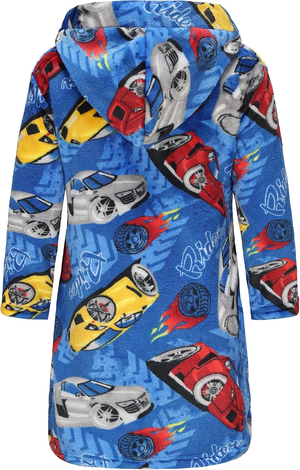 Boys Soft Fleece Robes Plush Hooded Bathrobes Sleepwear for Kids 1-16 Years