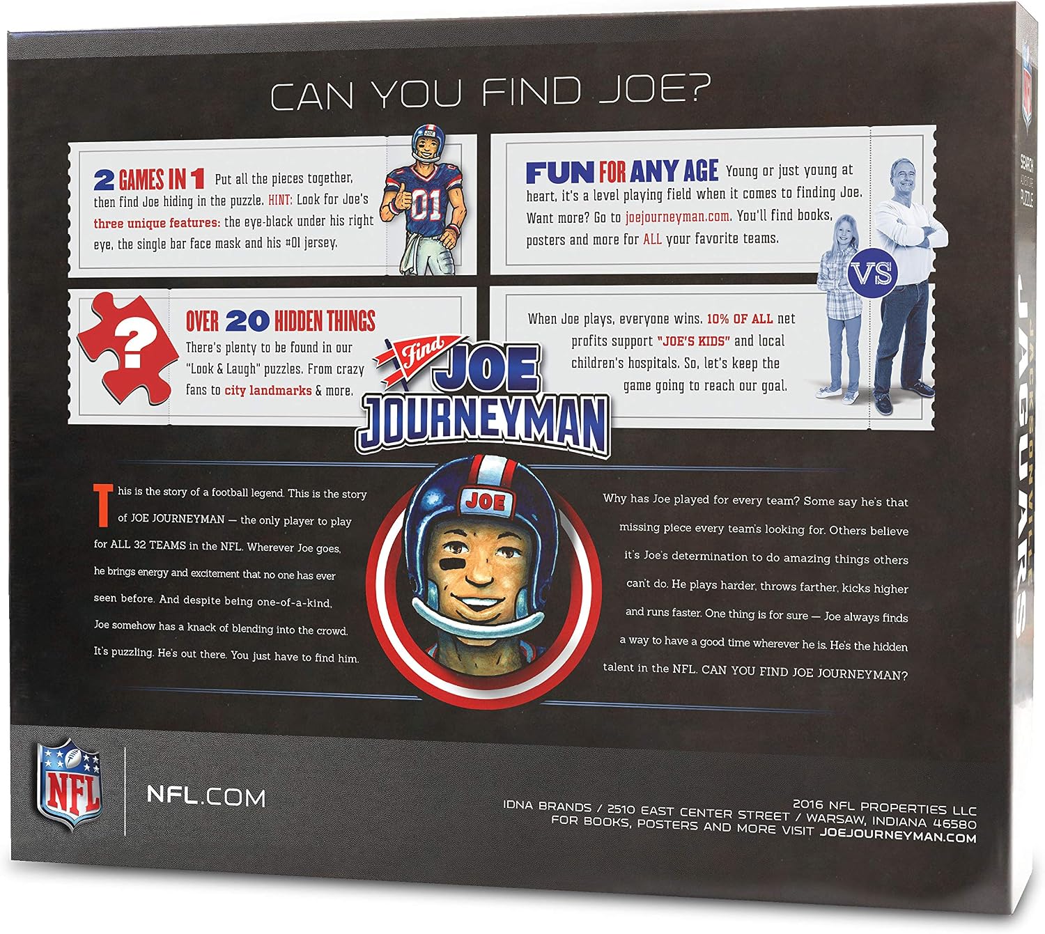 YouTheFan NFL Joe Journeyman 18'' x 24'' 500-Piece Team Puzzle